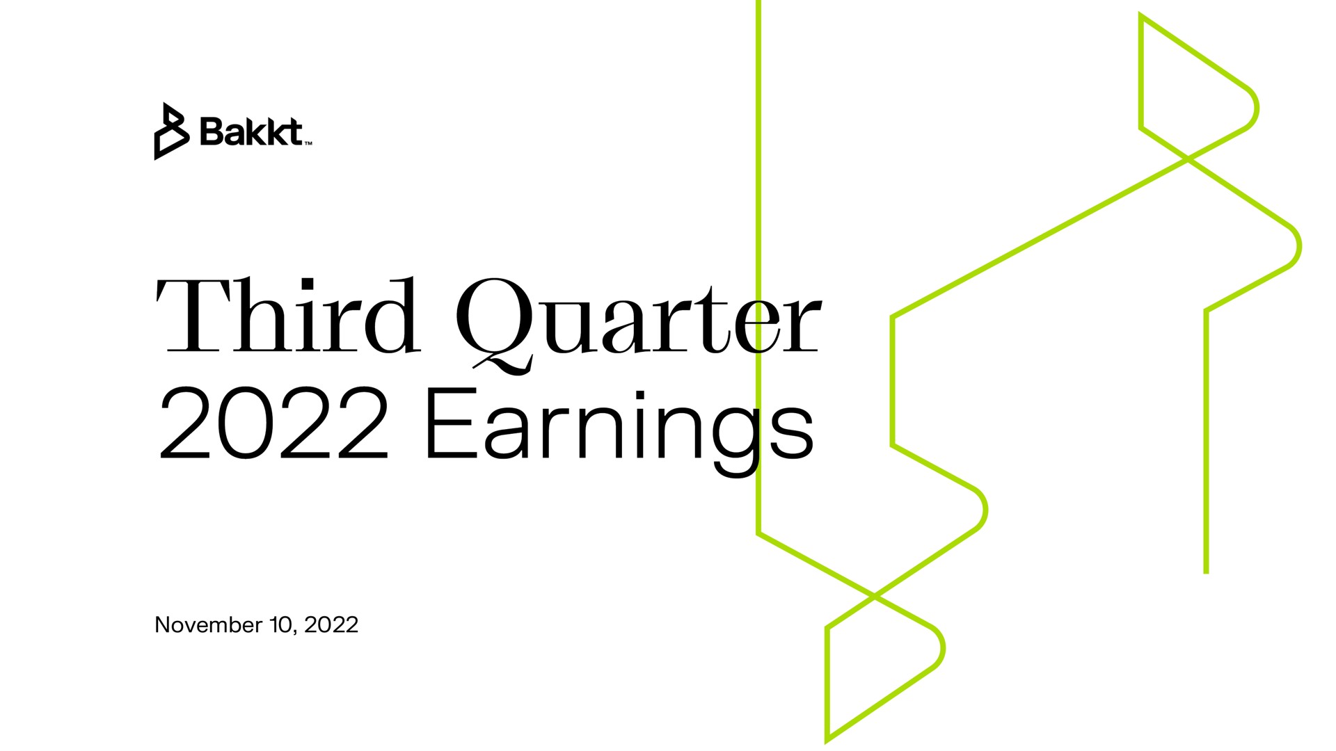 third quarter earnings | Bakkt