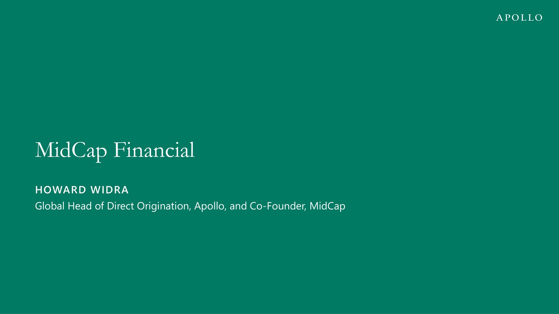 financial | Apollo Global Management
