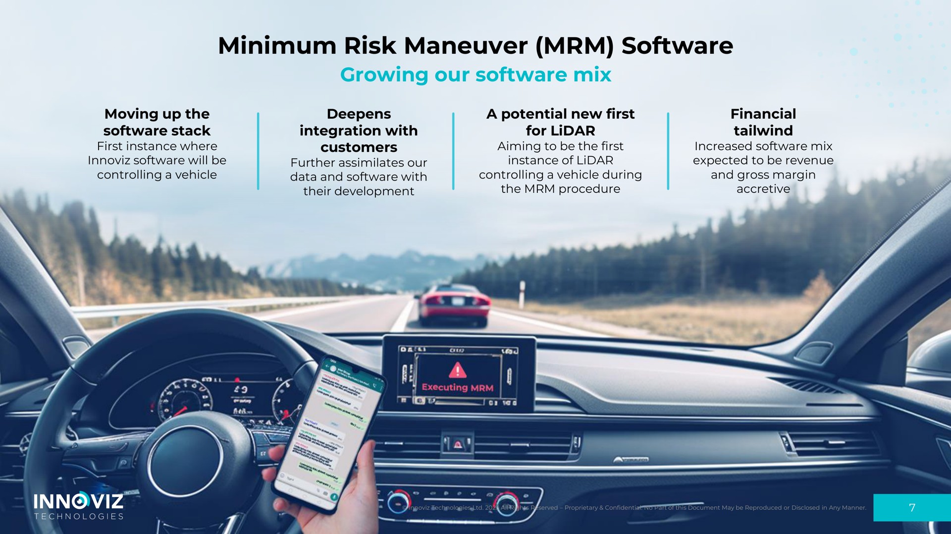 minimum risk maneuver growing our mix | Innoviz