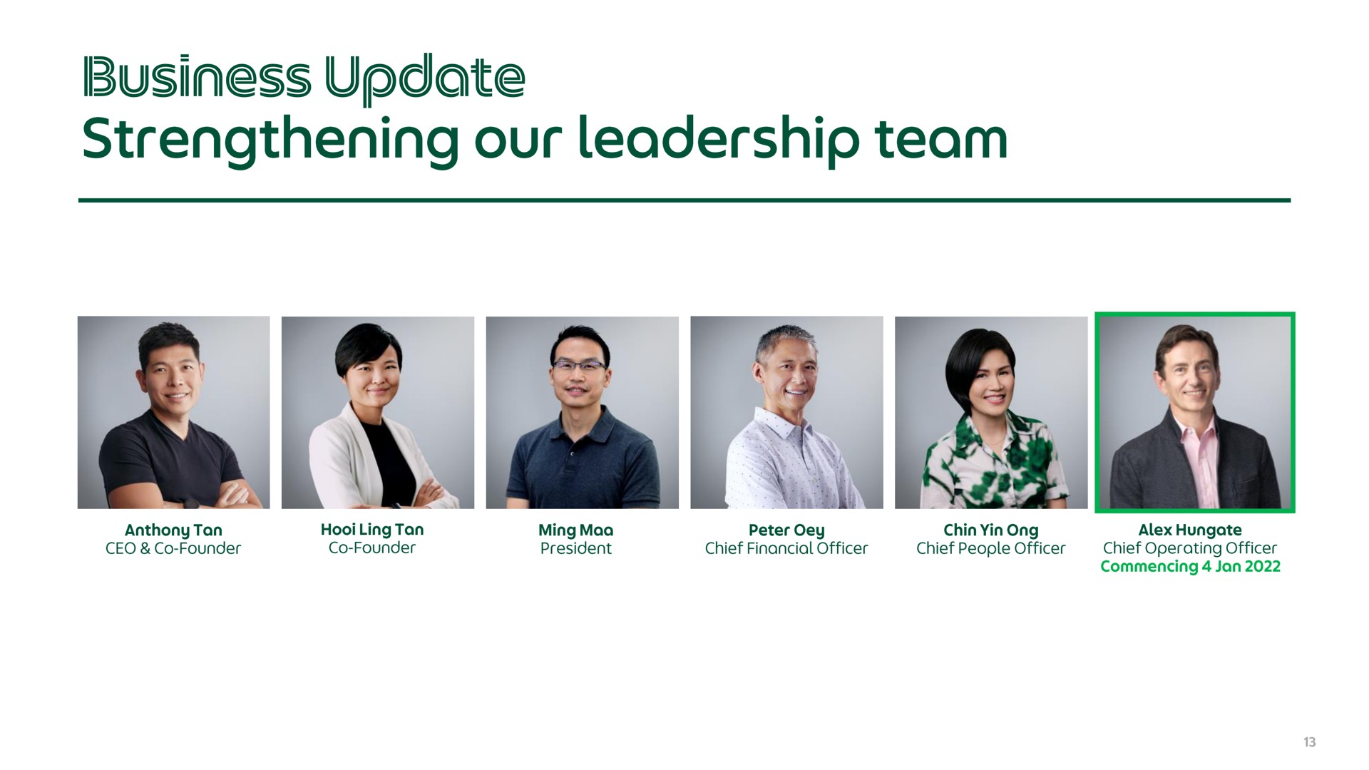 business update strengthening our leadership team | Grab