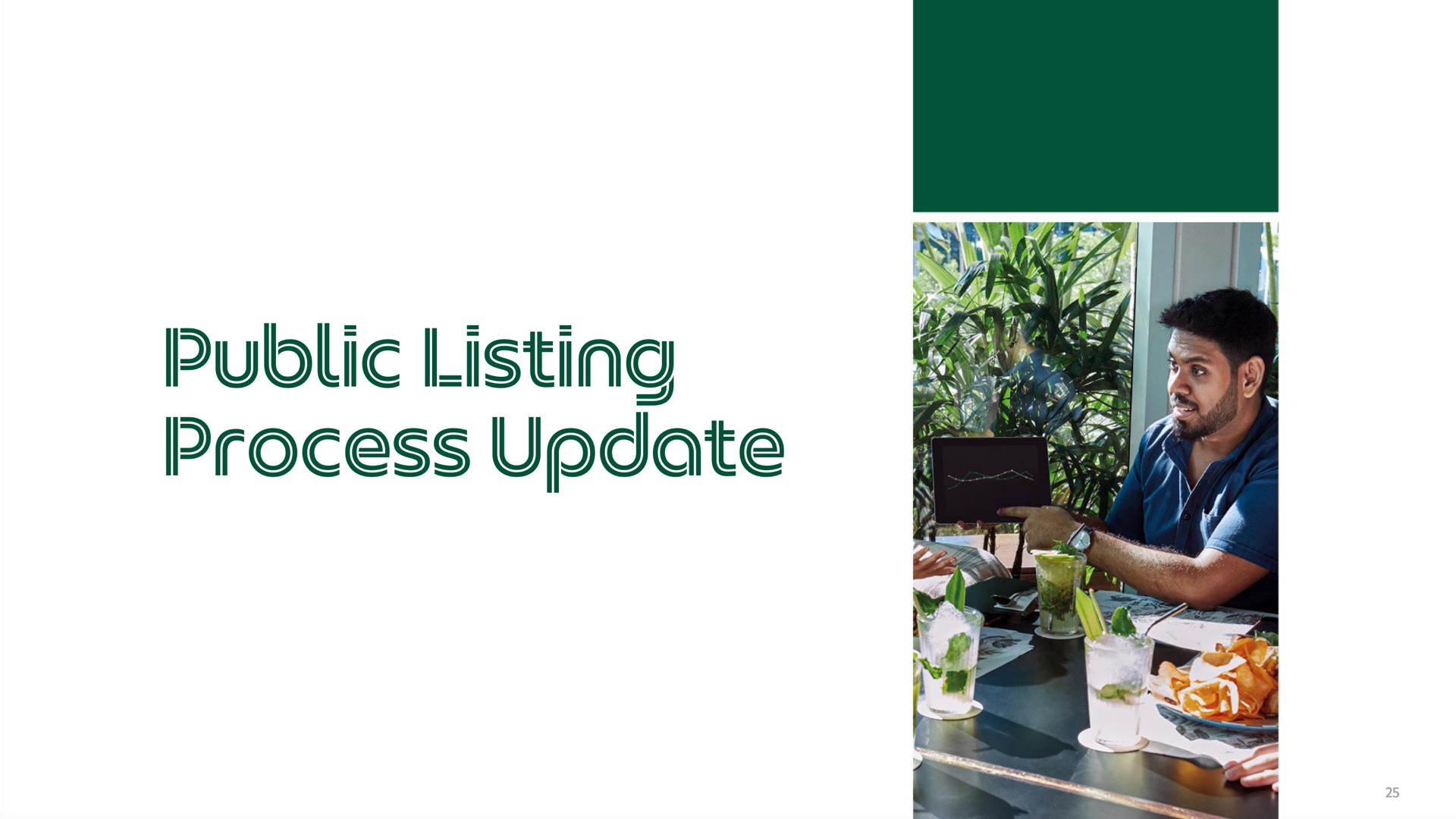 public listing process update | Grab