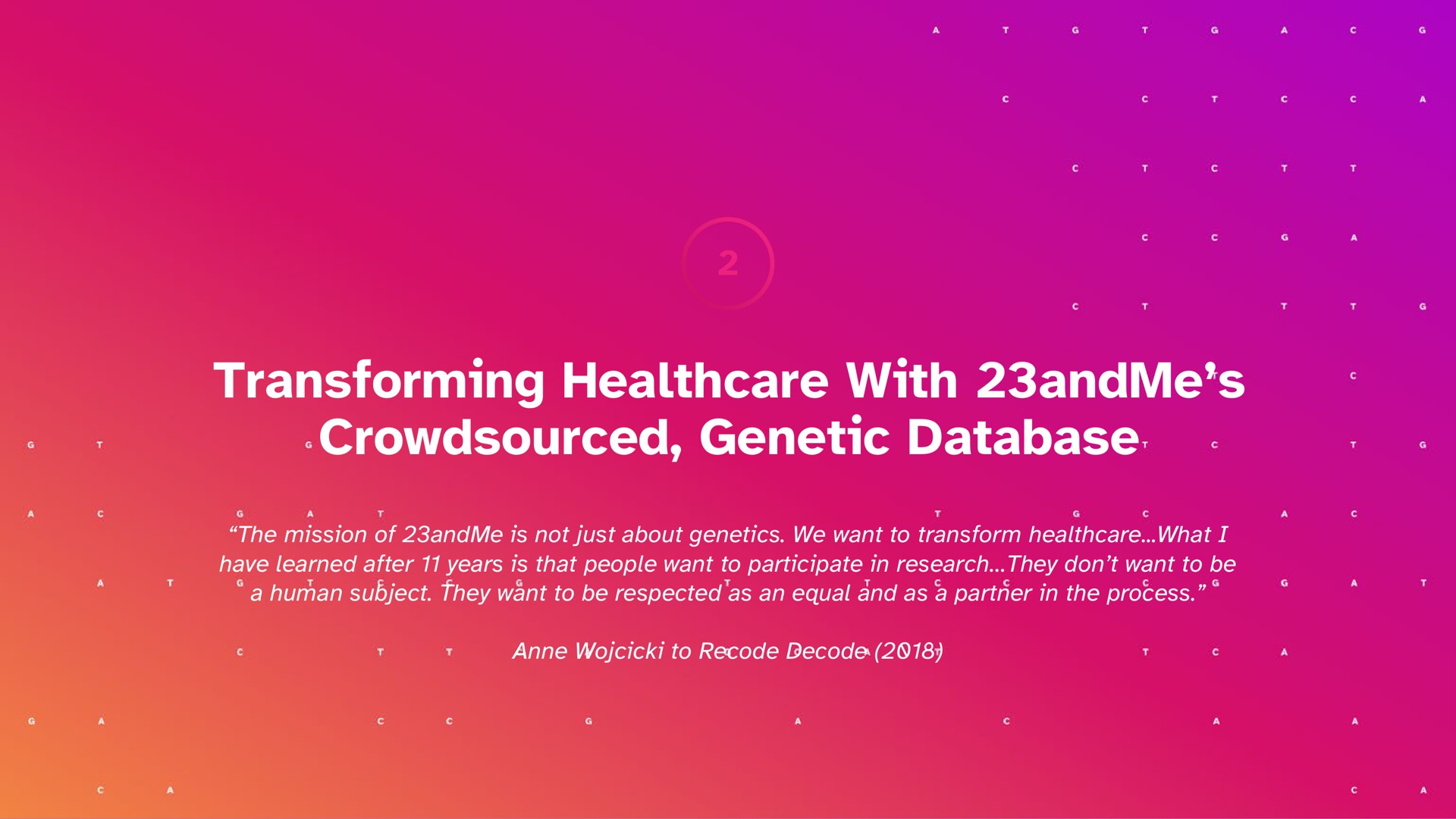 transforming with genetic | 23andMe