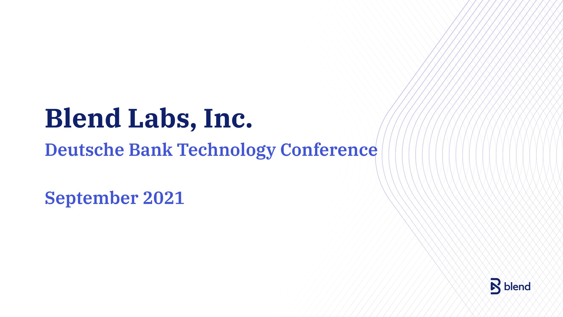 blend labs bank technology conference | Blend