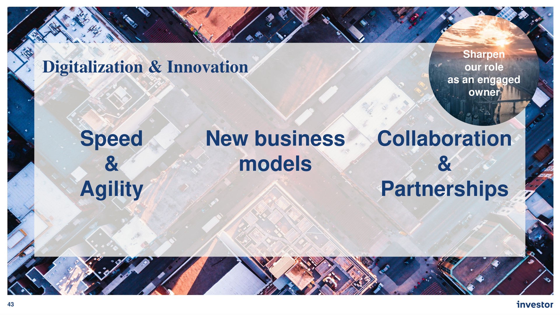 digitalization innovation speed agility new business models collaboration partnerships | Investor AB