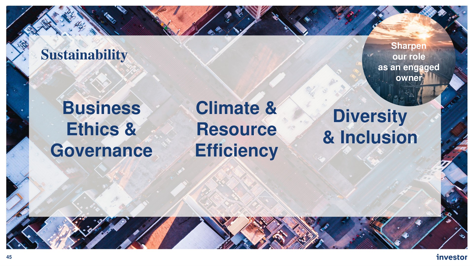 business ethics governance climate resource efficiency diversity inclusion a | Investor AB