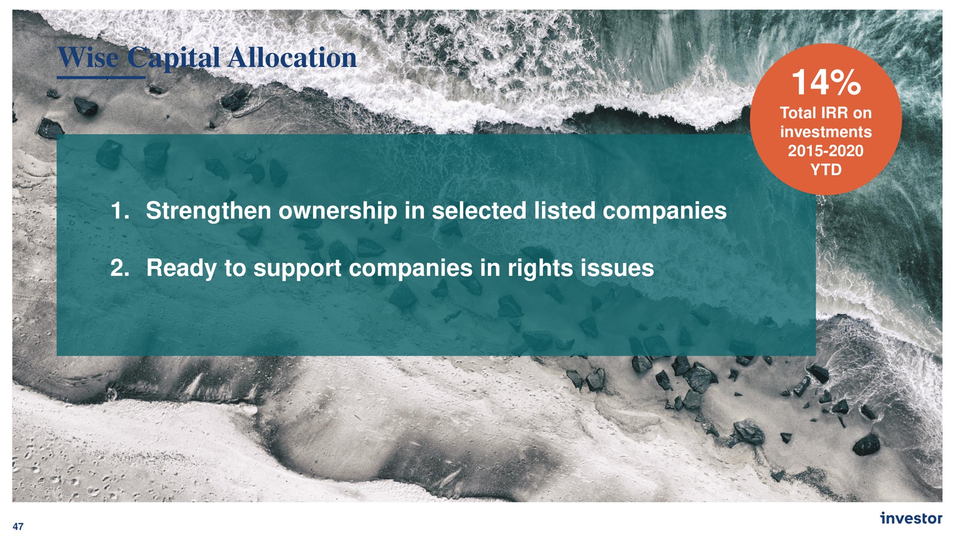 wise capital allocation strengthen ownership in selected listed companies ready to support companies in rights issues | Investor AB