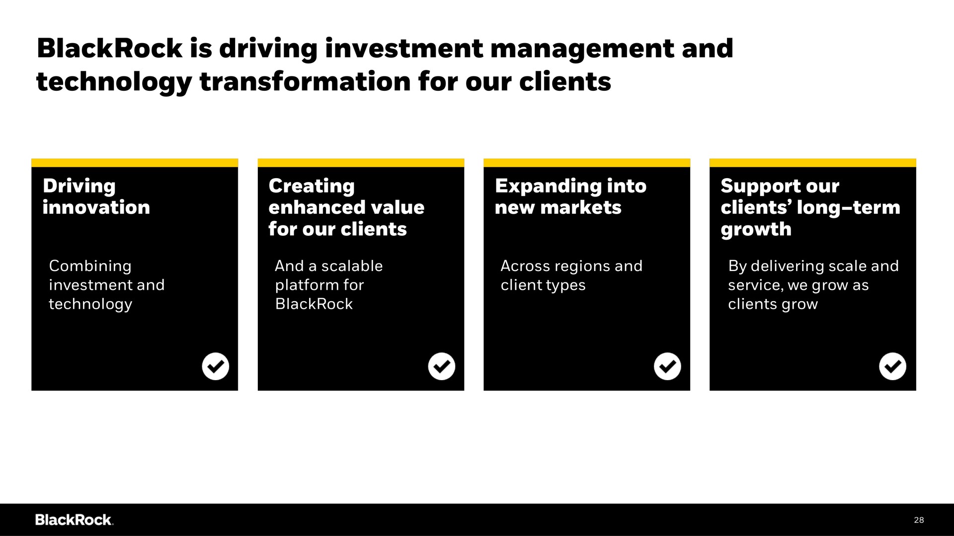 is driving investment management and technology transformation for our clients | BlackRock