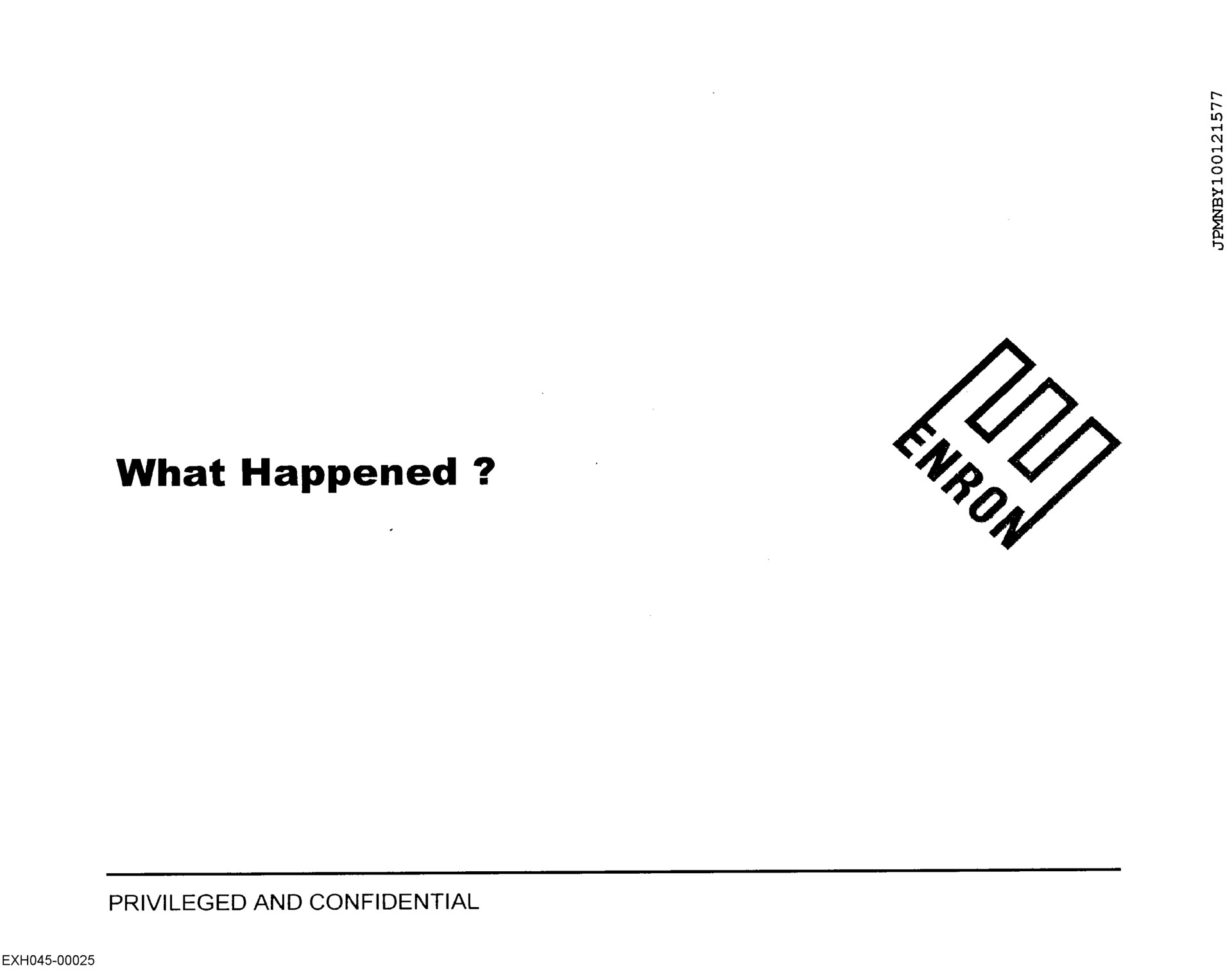 what happened | Enron