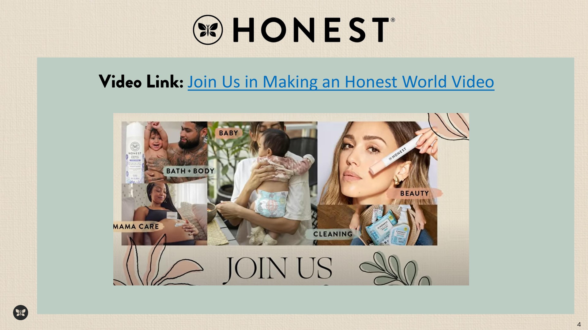 join us in making an honest world video link a tie as | Honest