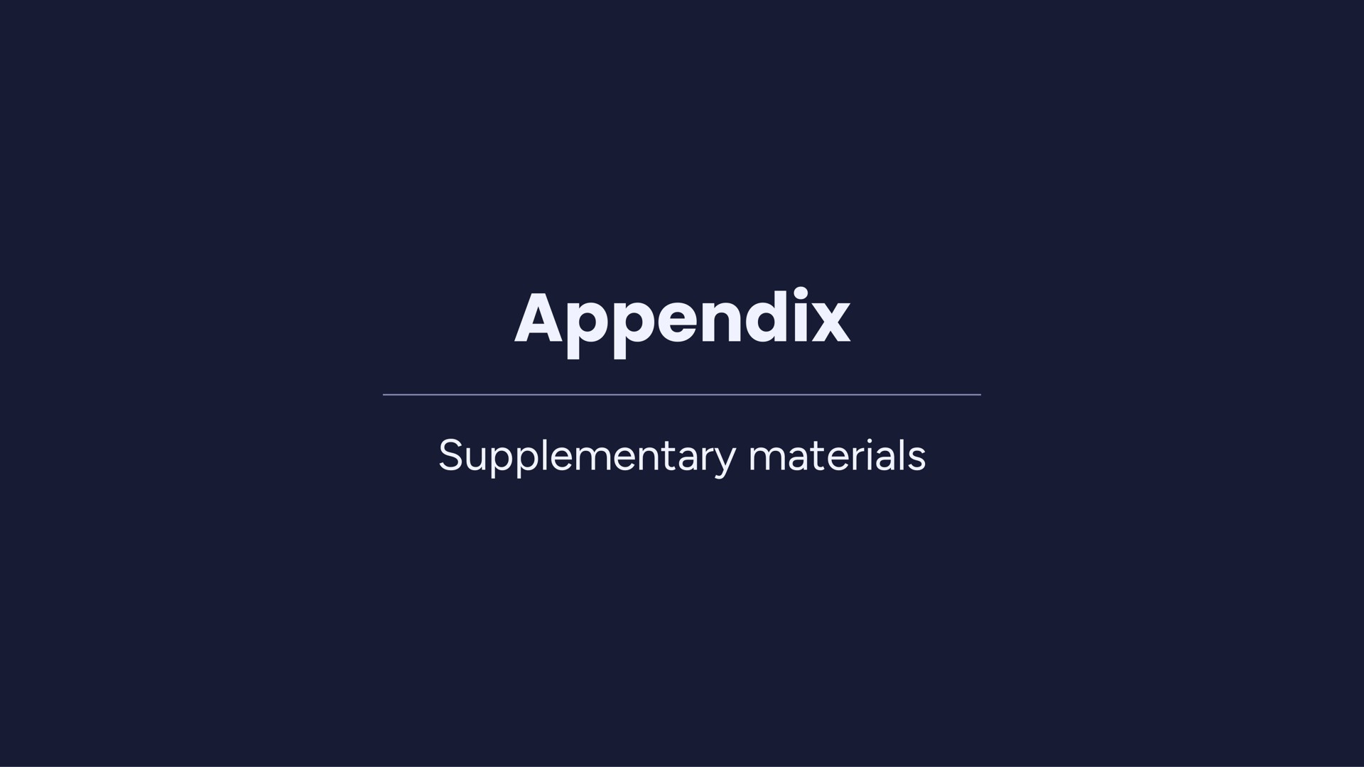 appendix supplementary materials | monday.com