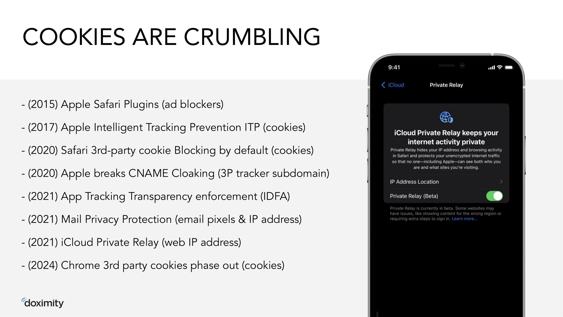 cookies are crumbling | Doximity