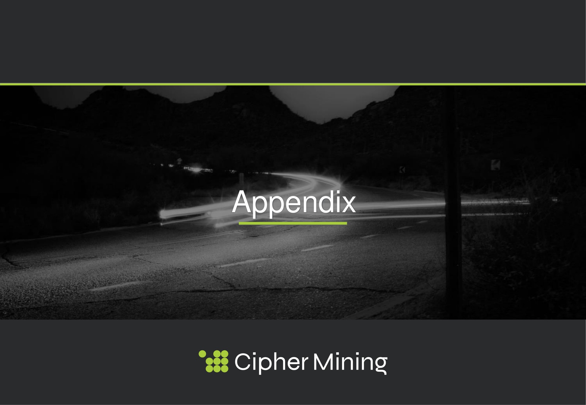 appendix cipher mining | Cipher Mining