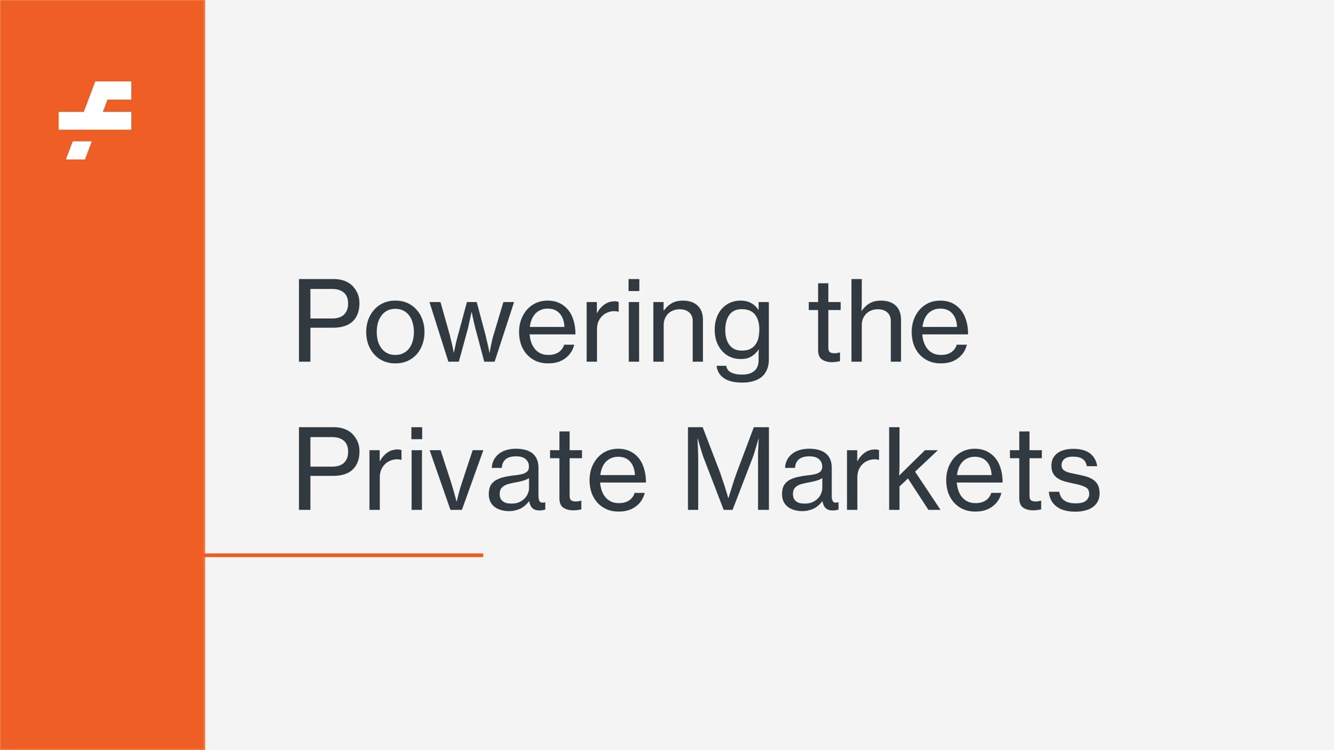 powering the private markets | Forge