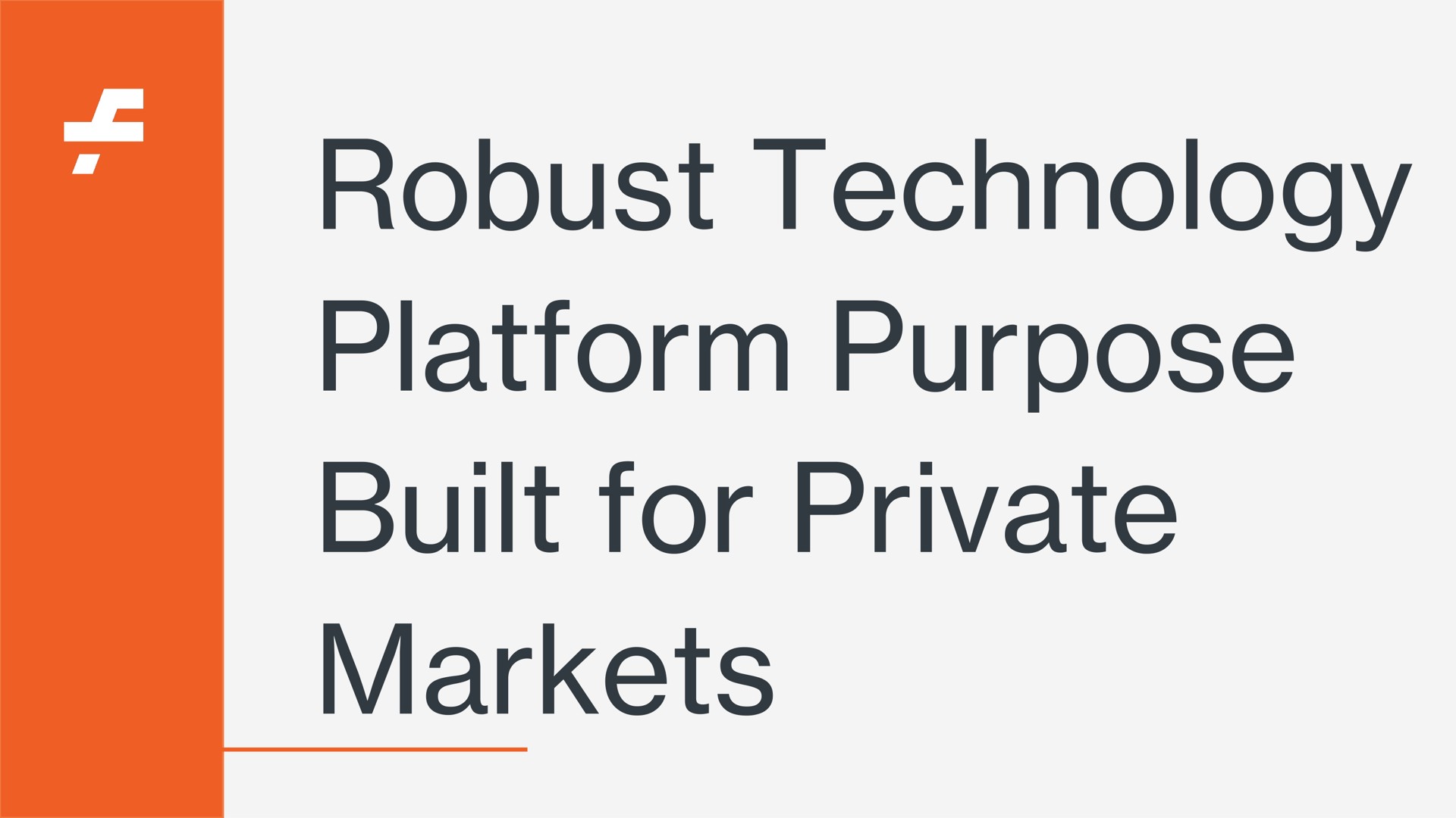 robust technology platform purpose built for private markets | Forge