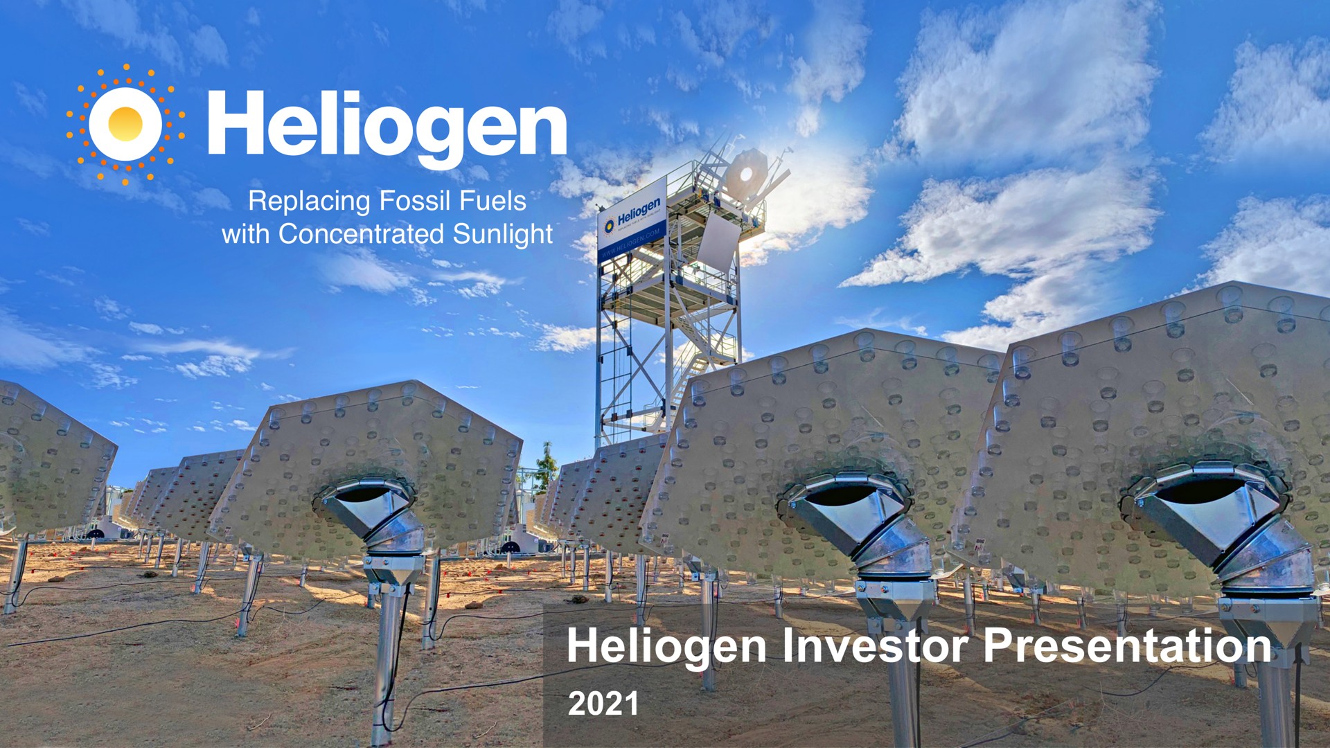 replacing fossil fuels with concentrated sunlight investor presentation see halt nacre mine a a | Heliogen