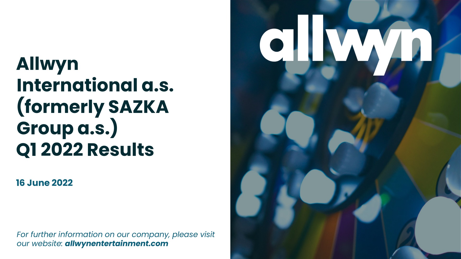 international a formerly group a results june for further information on our company please visit our | Allwyn