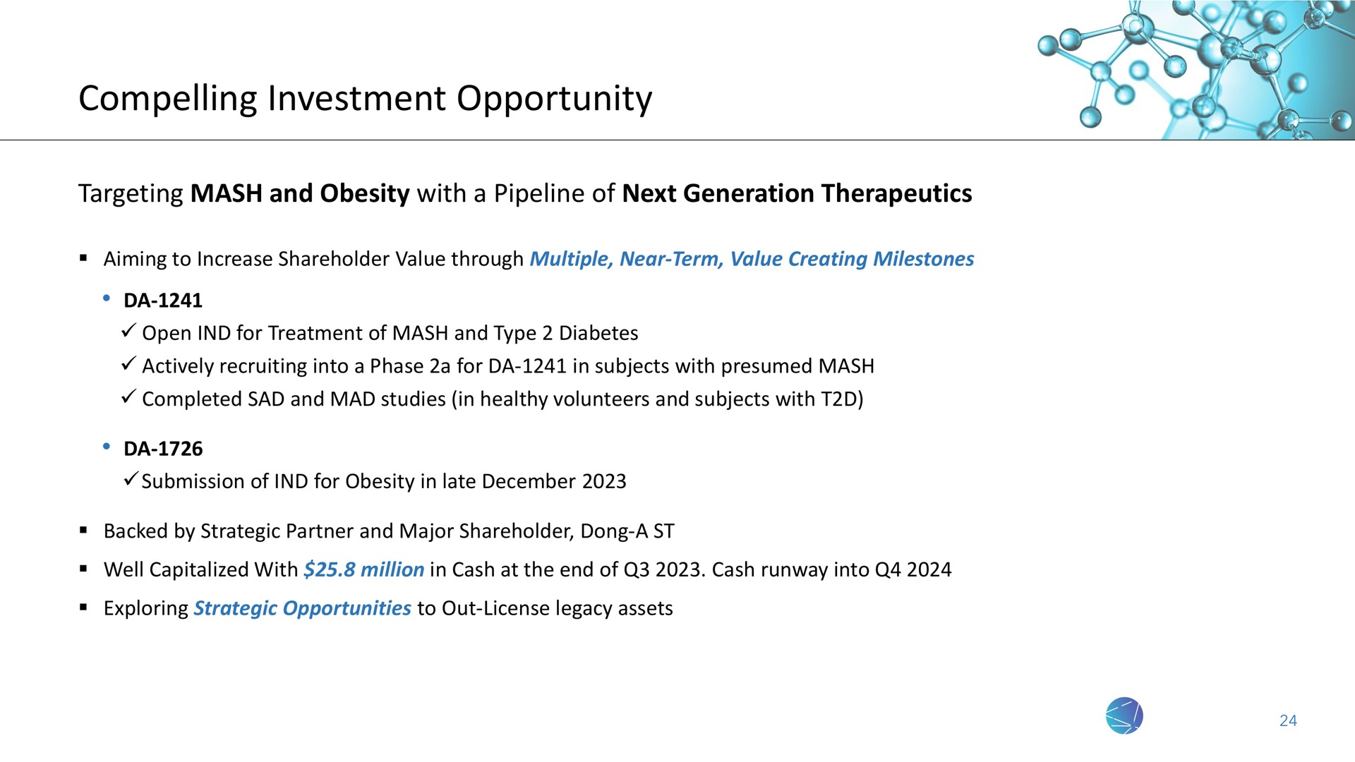 compelling investment opportunity | NeuroBo Pharmaceuticals