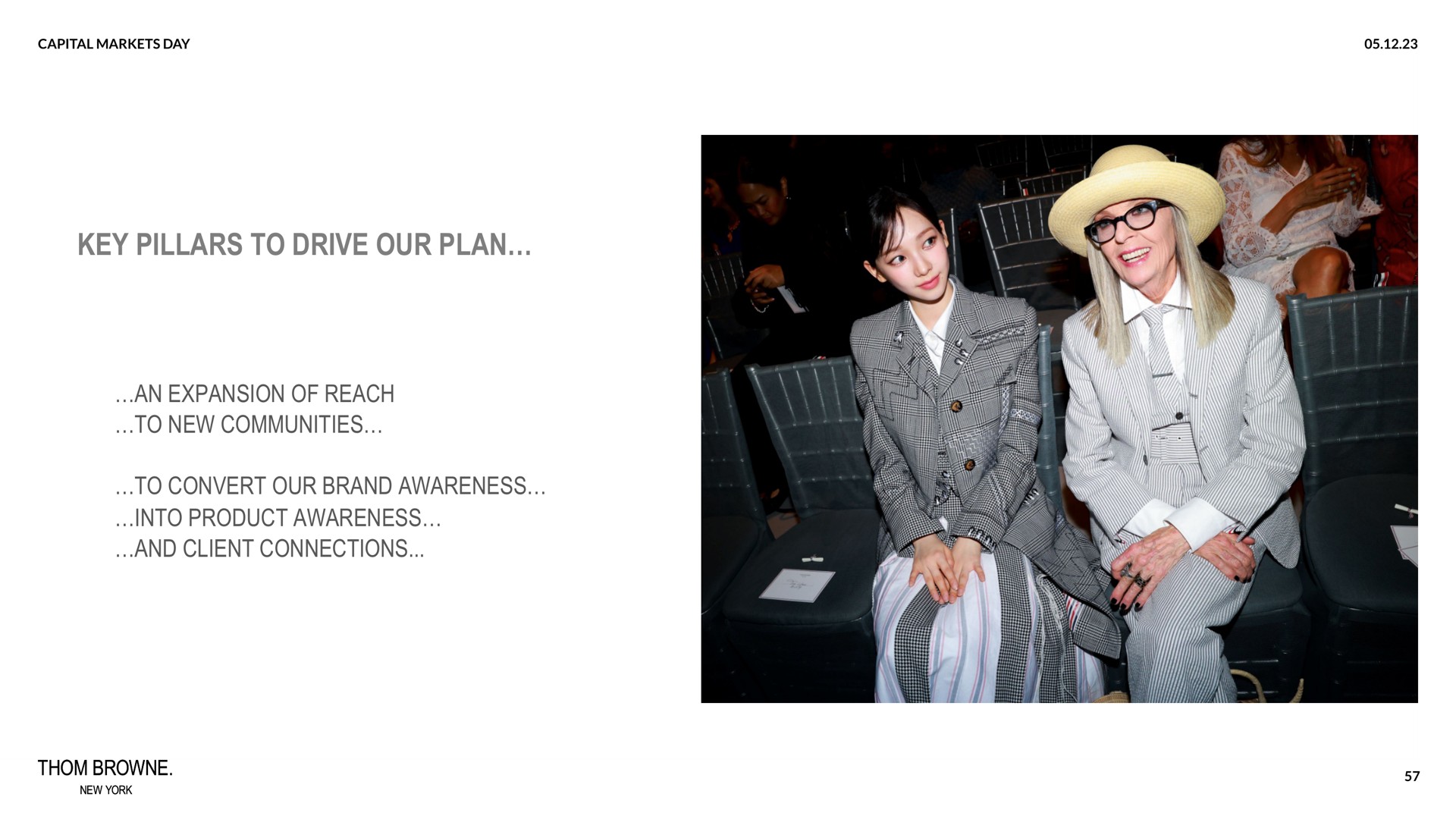 key pillars to drive our plan an expansion of reach to new communities to convert our brand awareness into product awareness and client connections | Zegna