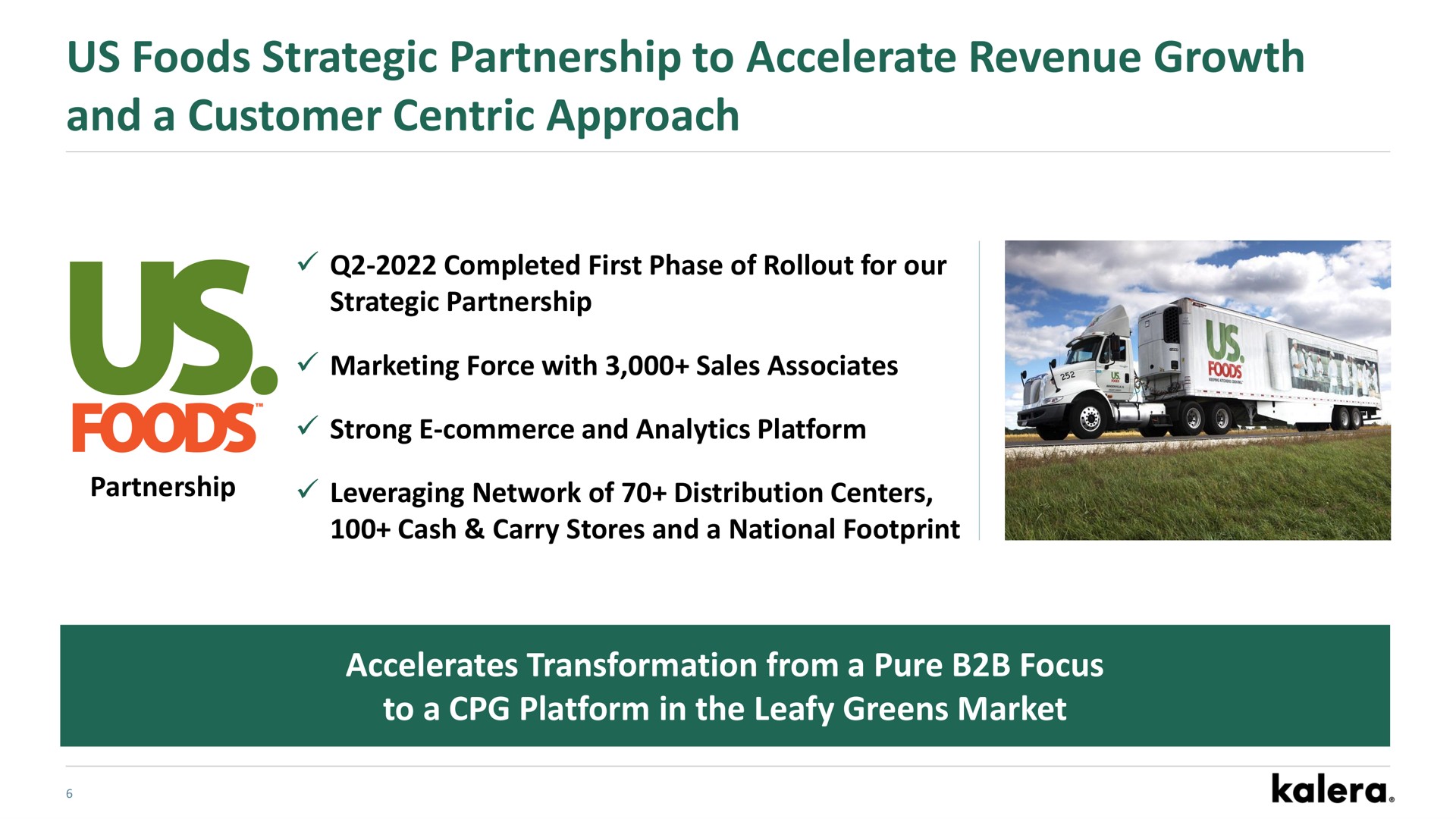 us foods strategic partnership to accelerate revenue growth and a customer centric approach | Kalera