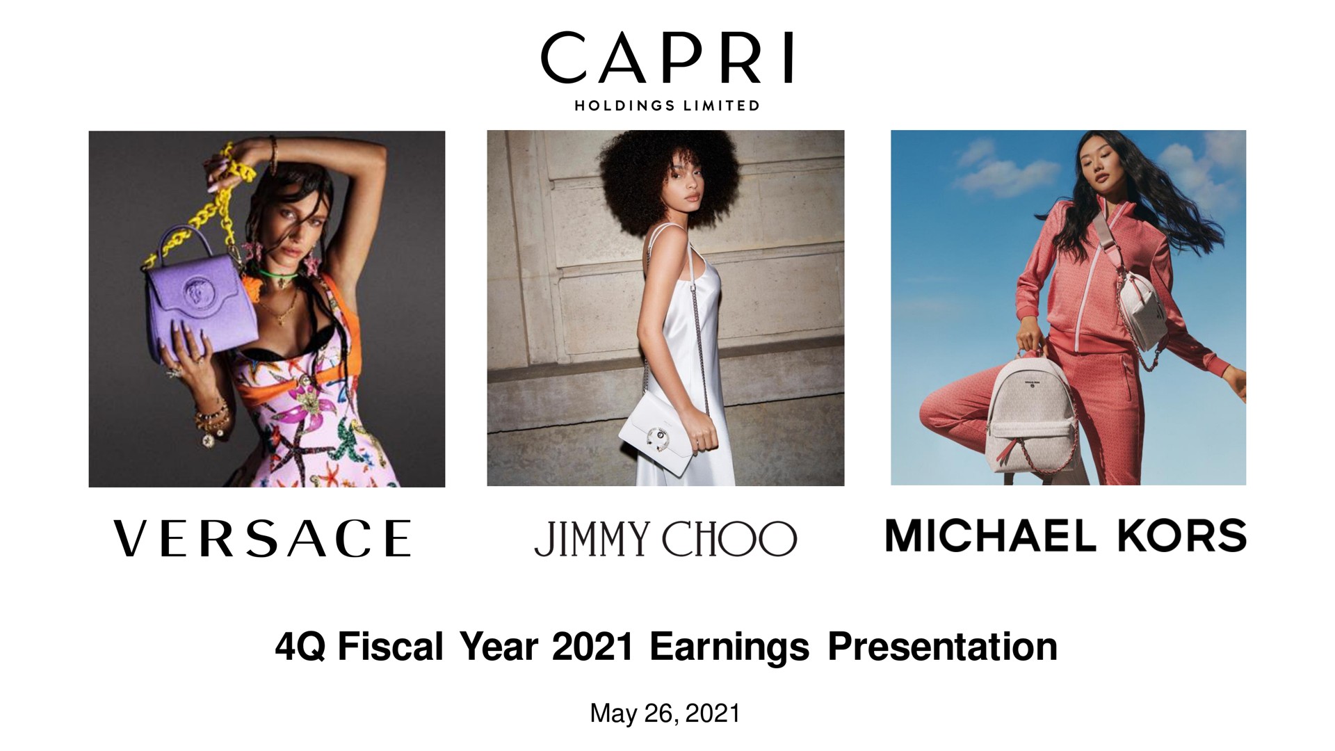 fiscal year earnings presentation may sac jimmy kors | Capri Holdings