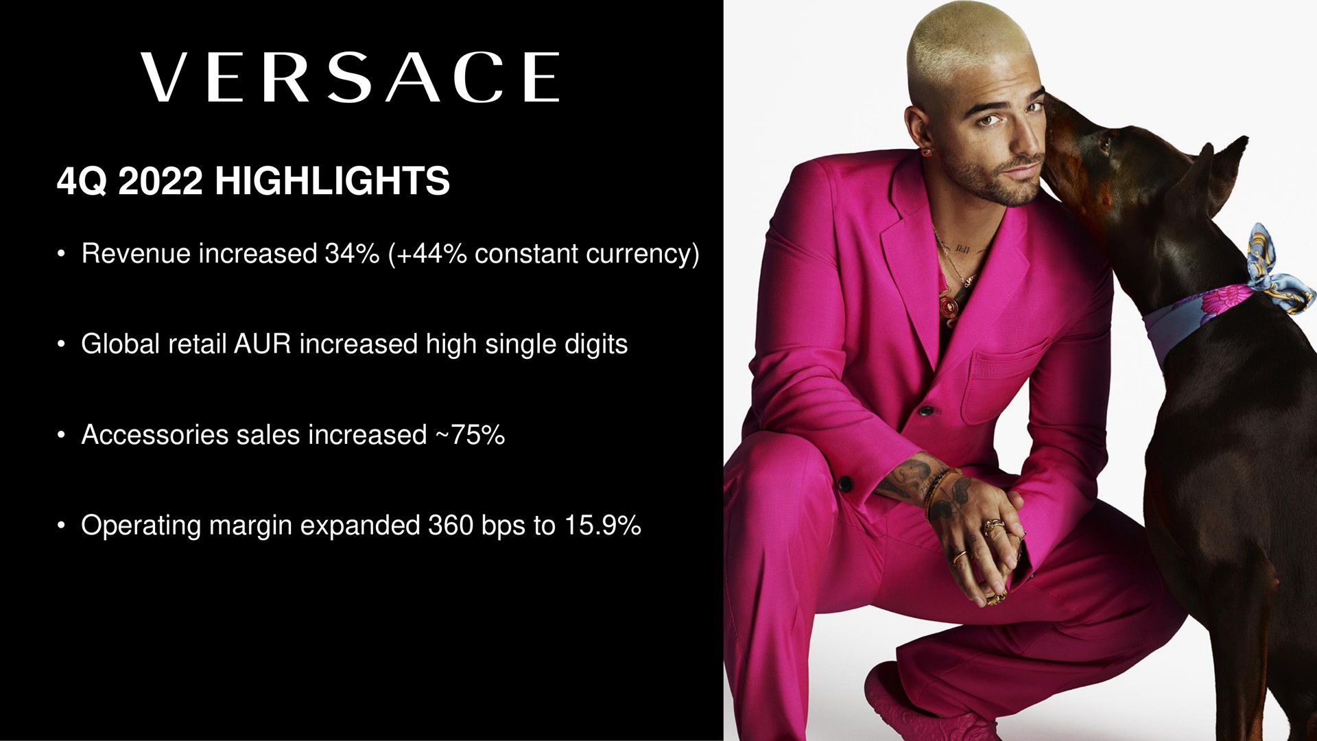 highlights revenue increased constant currency global retail increased high single digits accessories sales increased operating margin expanded to | Capri Holdings