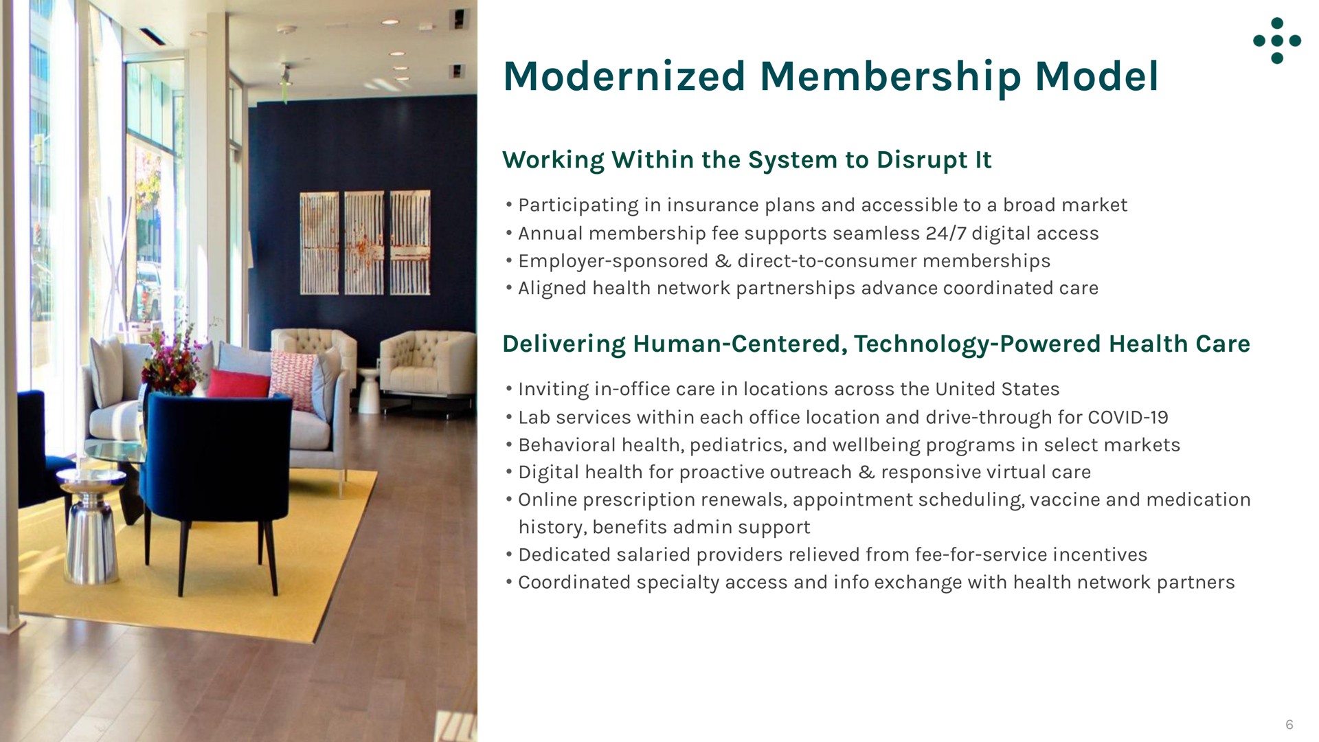 modernized membership model | One Medical