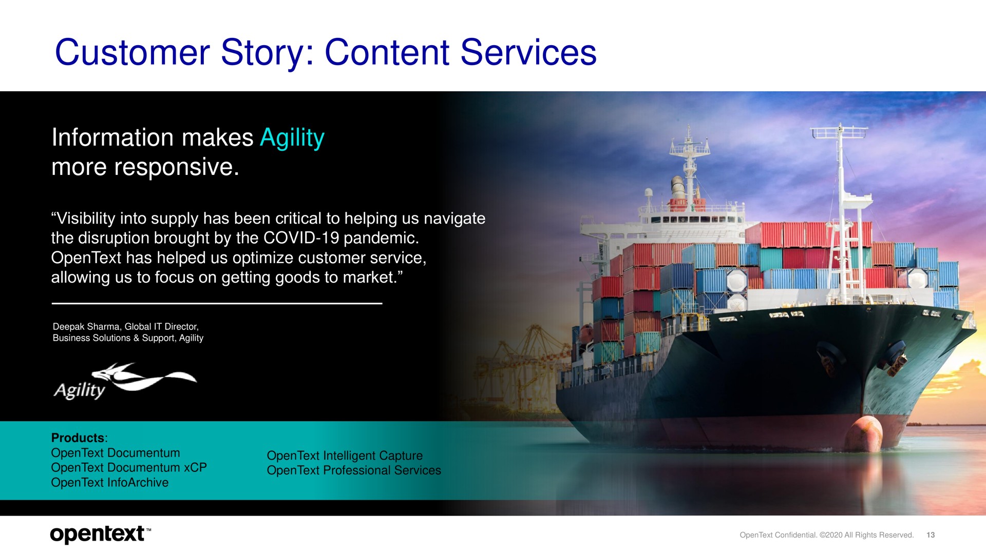 customer story content services a a | OpenText