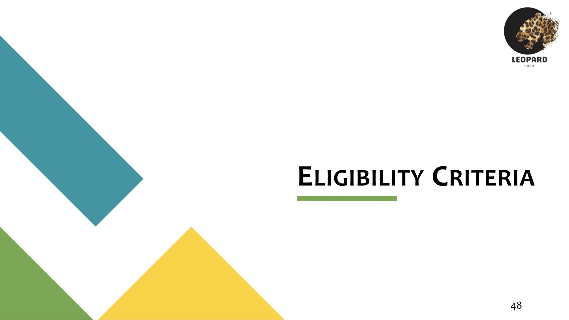 eligibility criteria | Oculis