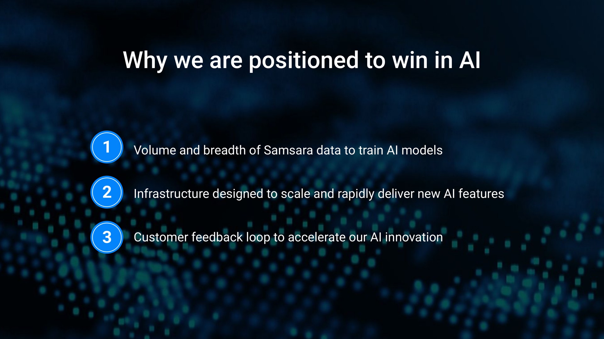 why we are positioned to win in | Samsara