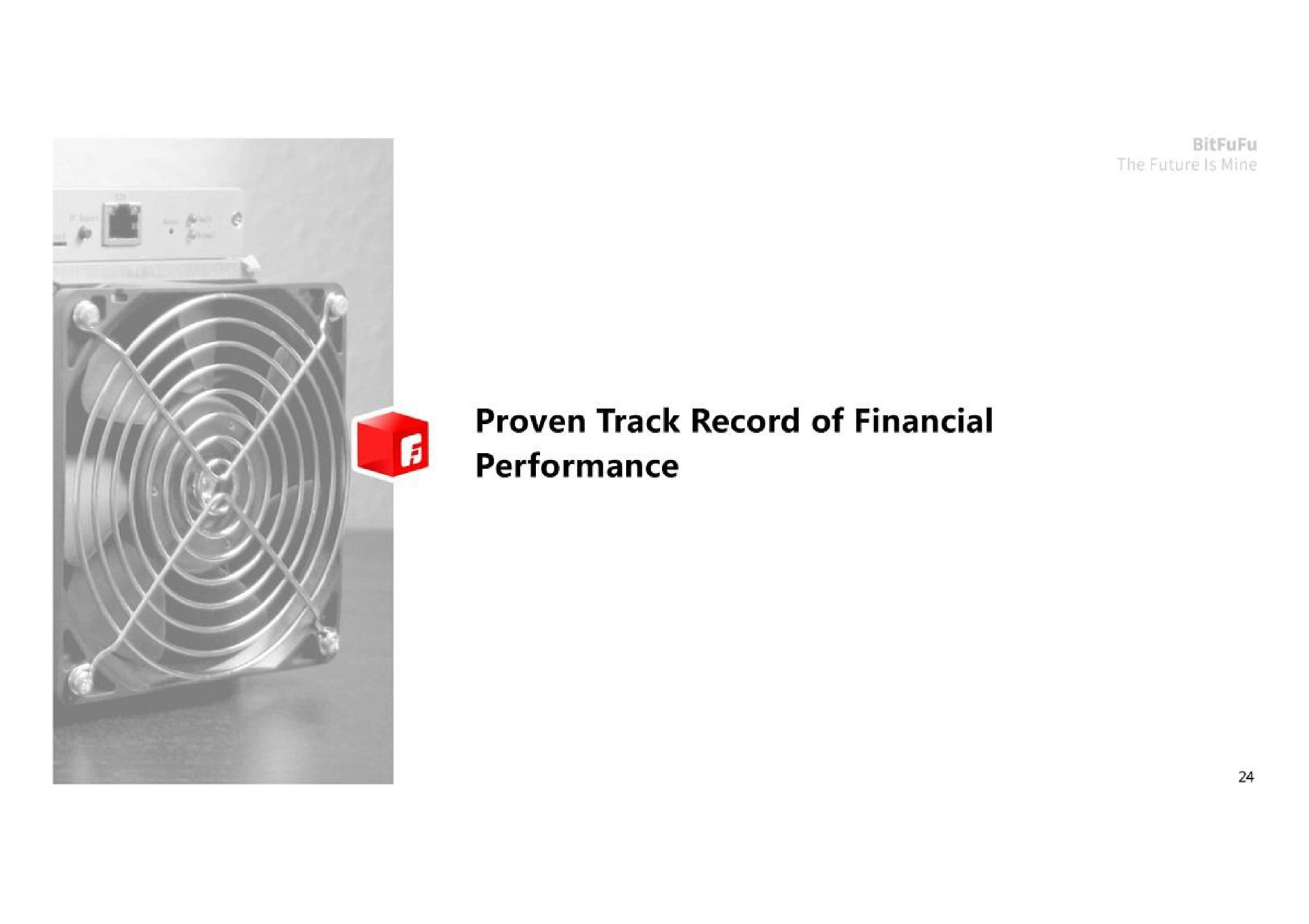 proven track record of financial performance | BitFuFu