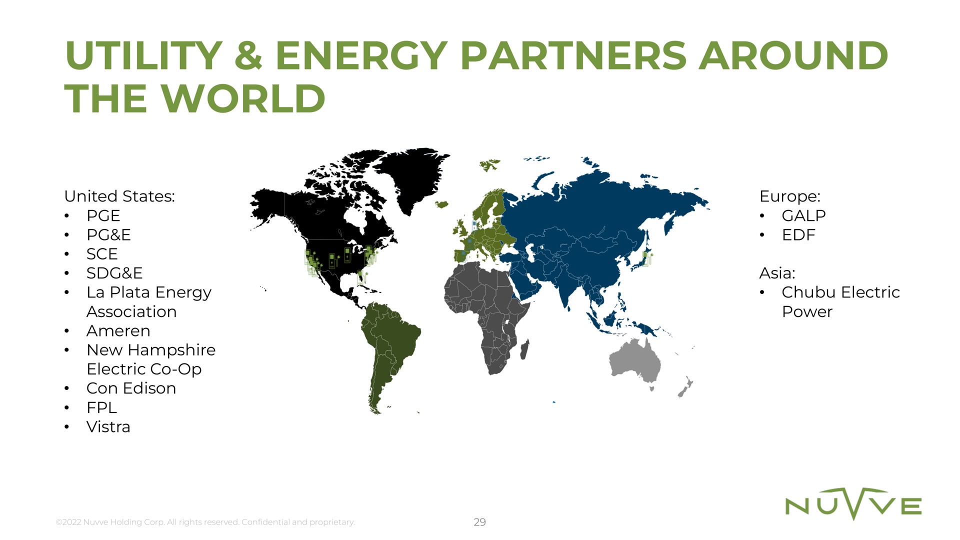 utility energy partners around the world | Nuvve