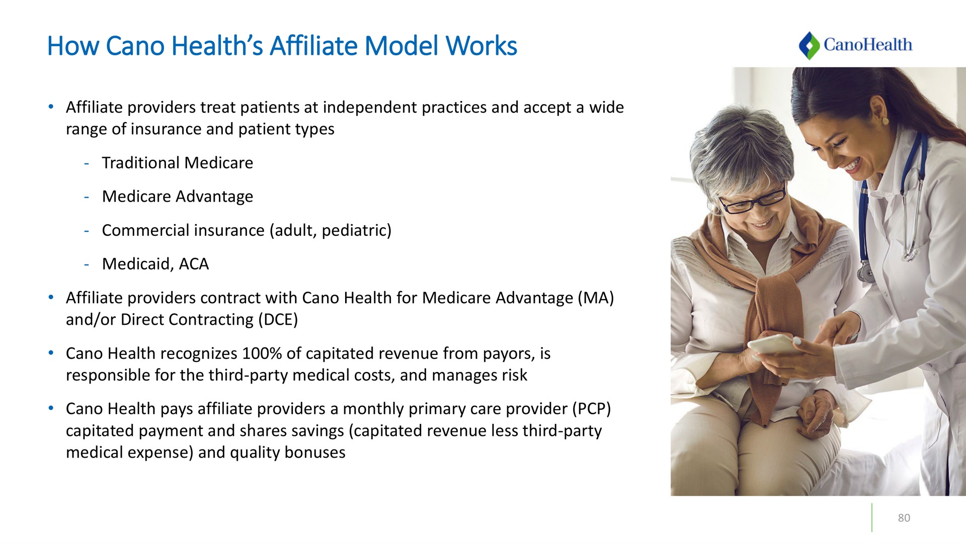how health affiliate model works | Cano Health