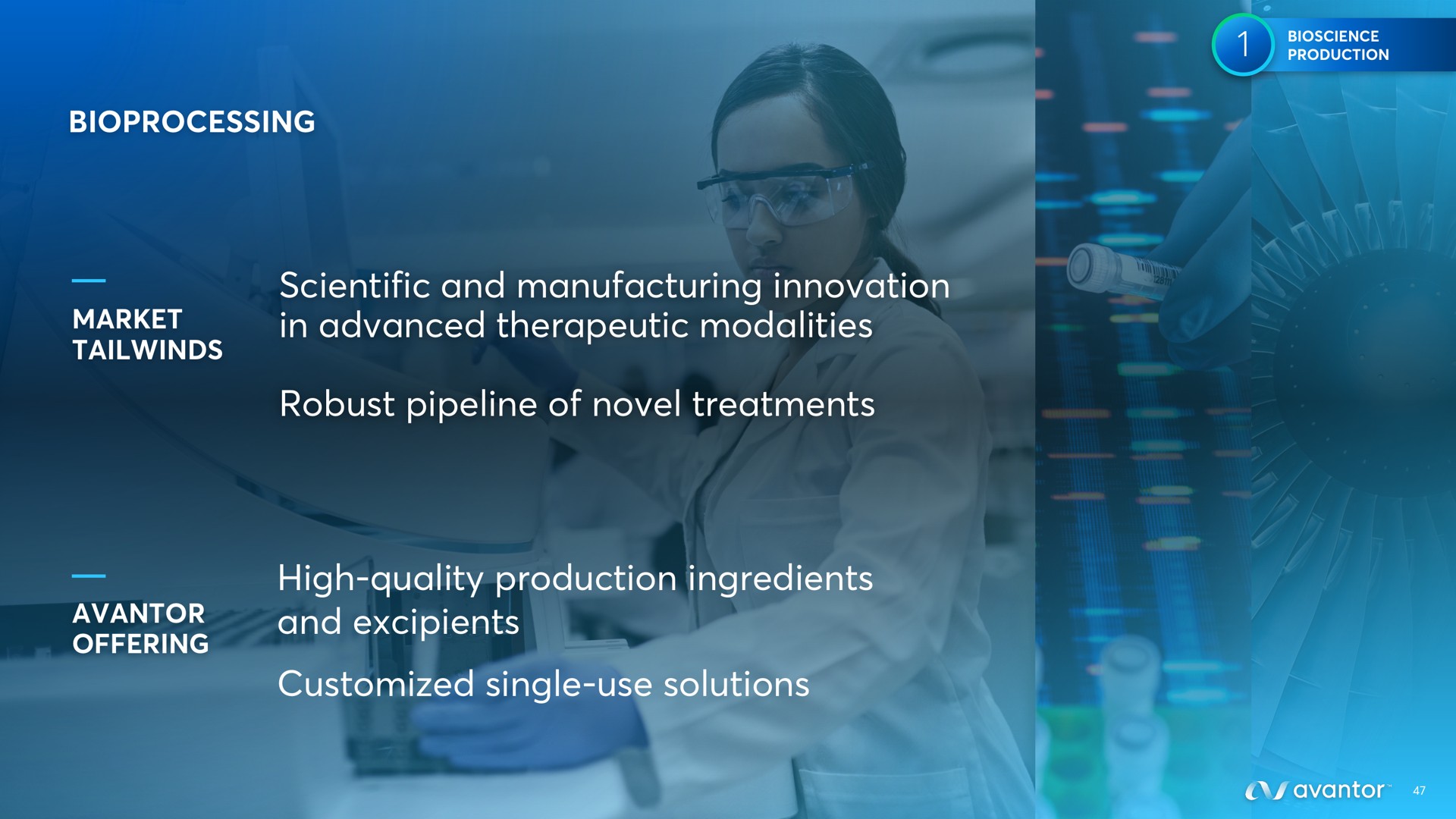 scientific and manufacturing innovation in advanced therapeutic modalities robust pipeline of novel treatments high quality production ingredients and single use solutions | Avantor