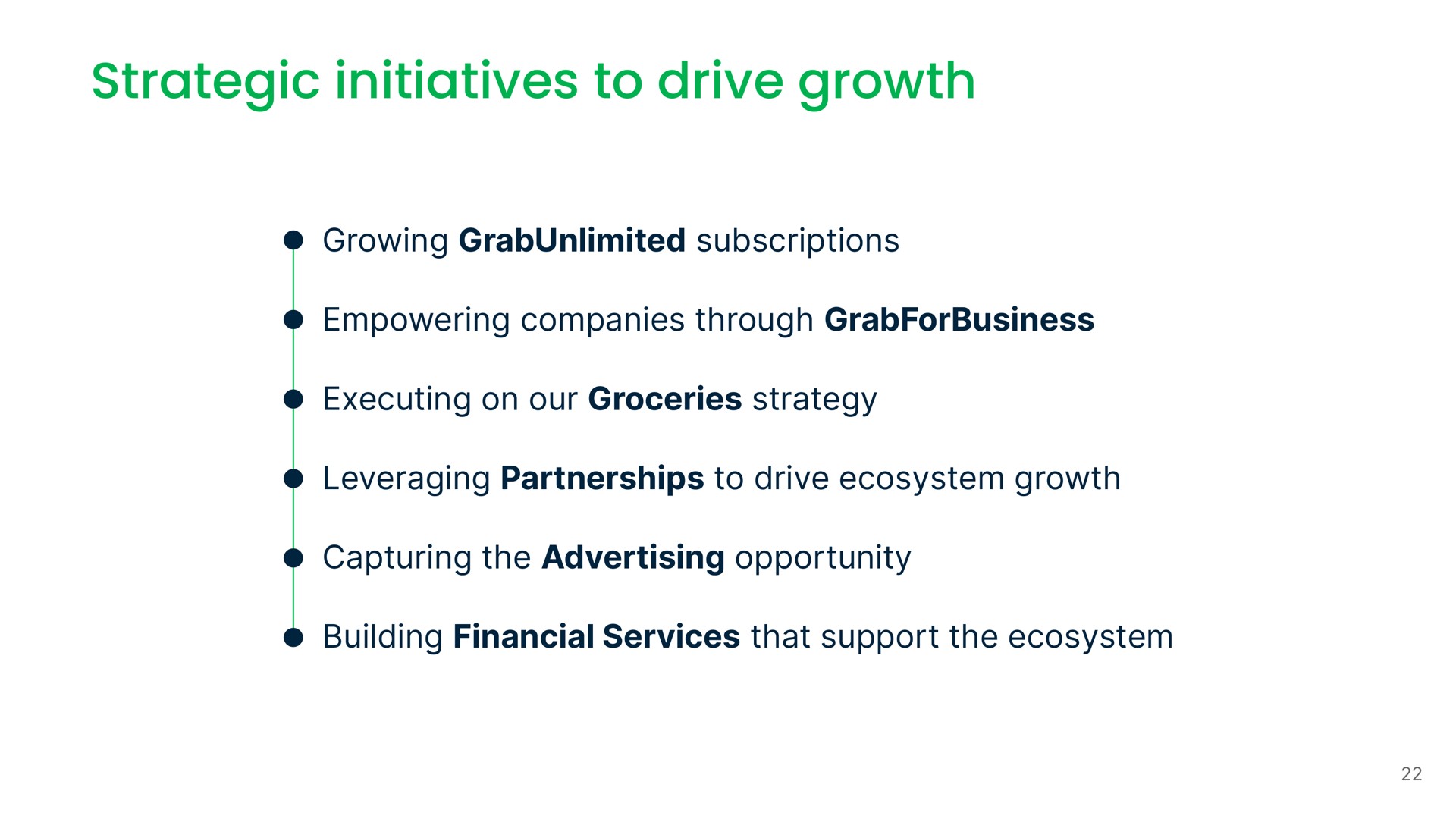 strategic initiatives to drive growth | Grab