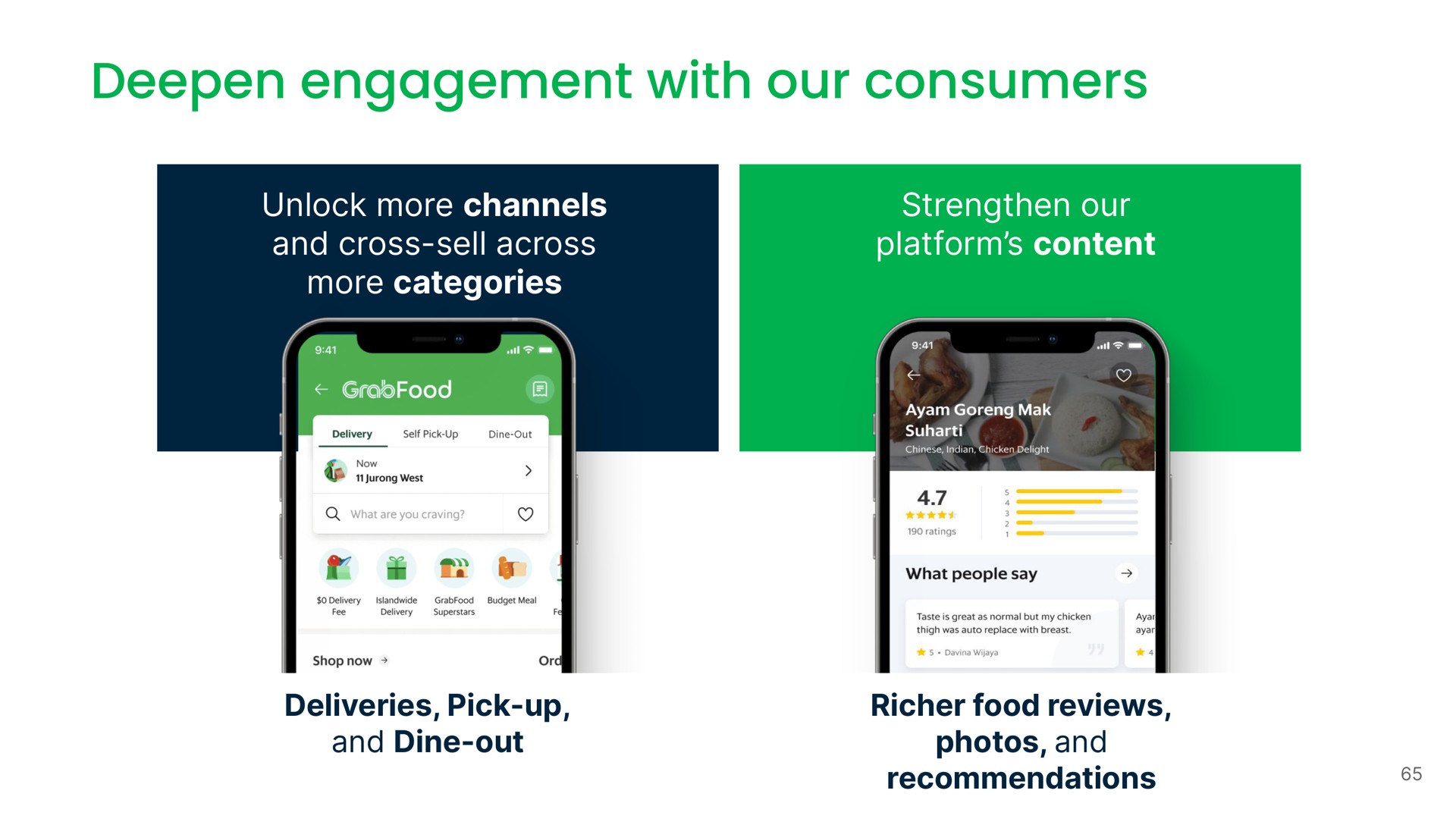 deepen engagement with our consumers | Grab
