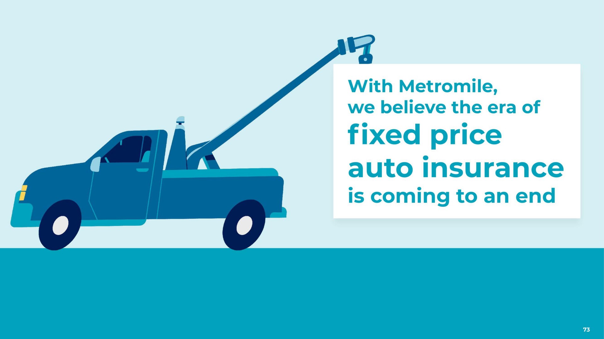 with we believe the era of fixed price auto insurance is coming to an end | Metromile