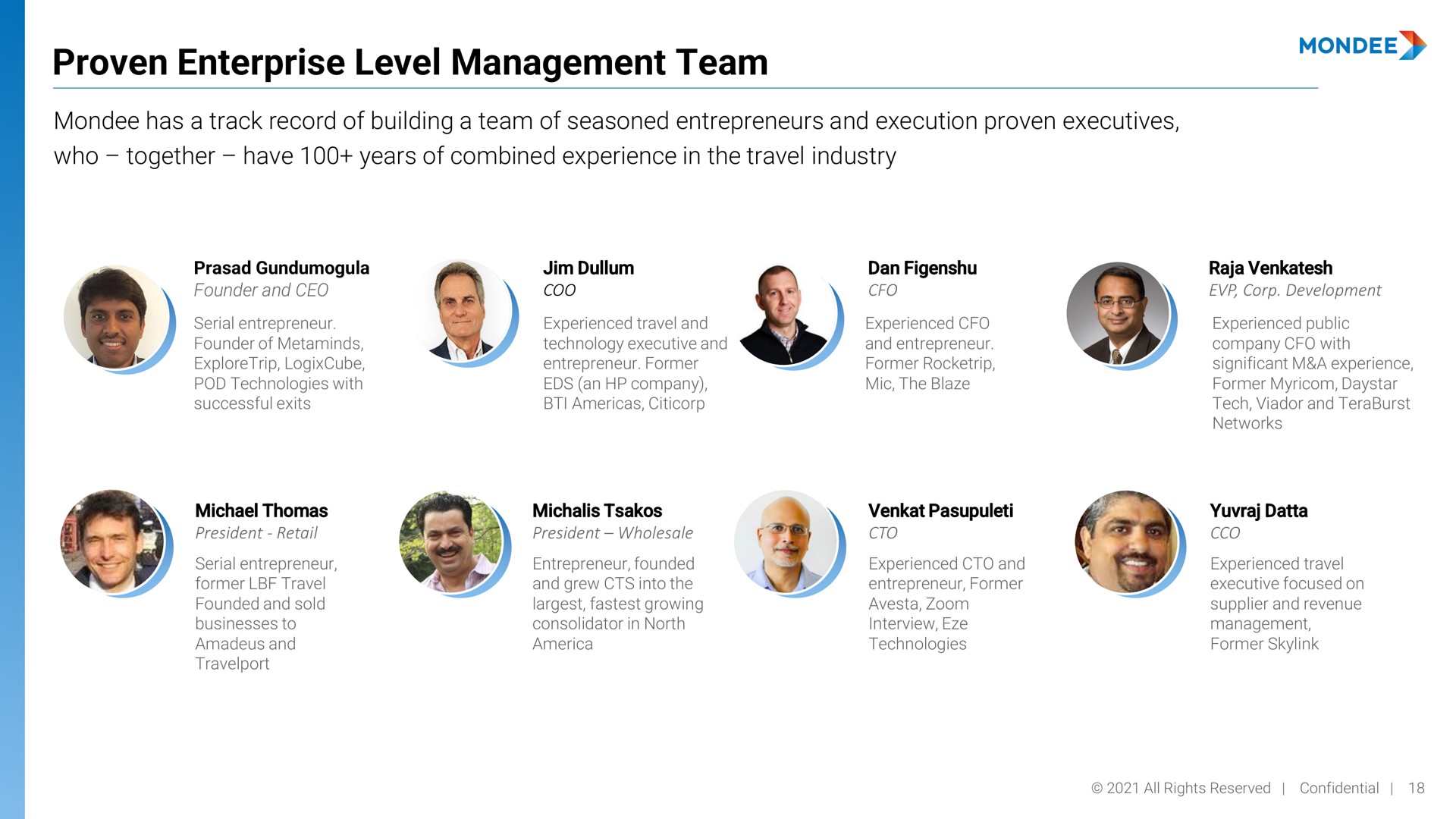 proven enterprise level management team | Mondee