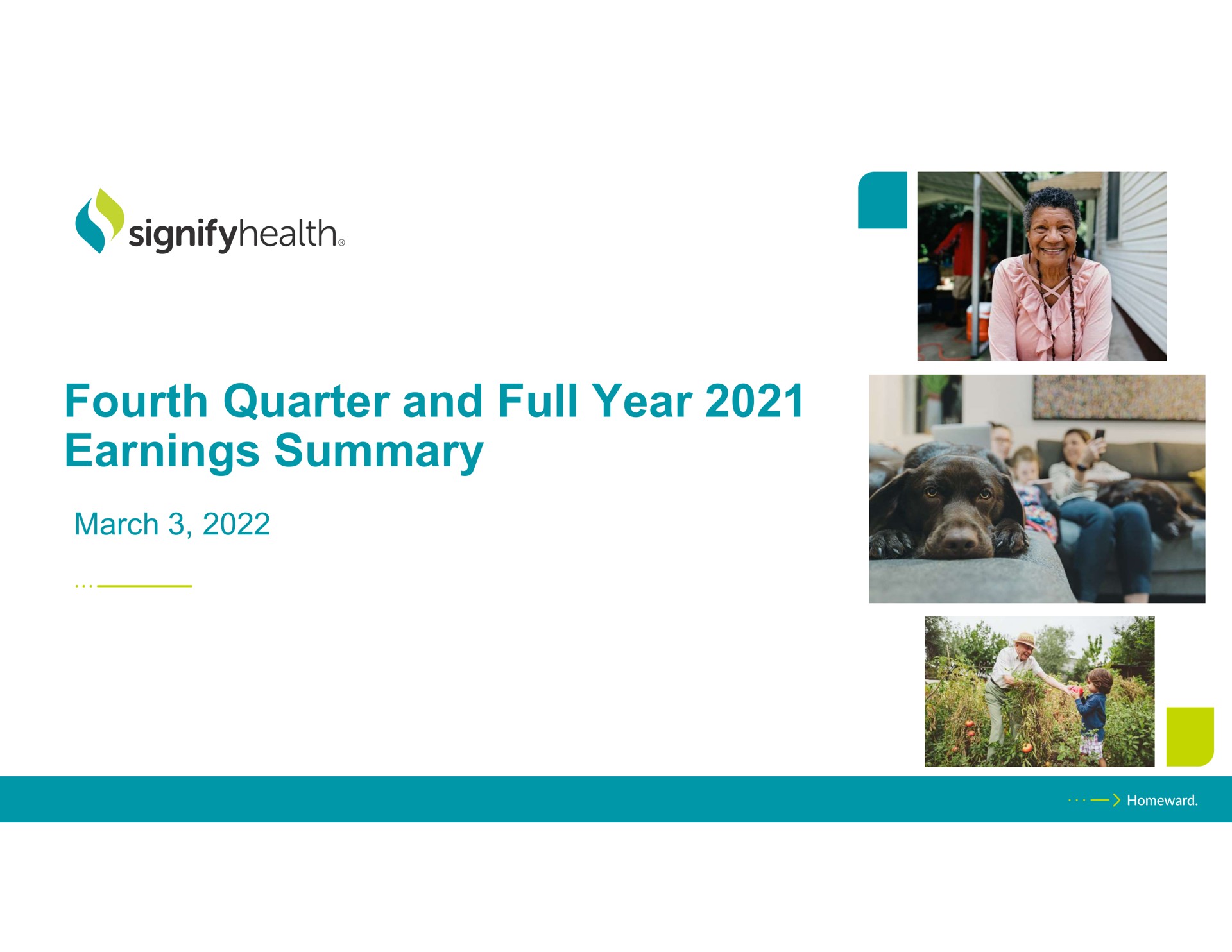 fourth quarter and full year earnings summary march | Signify Health