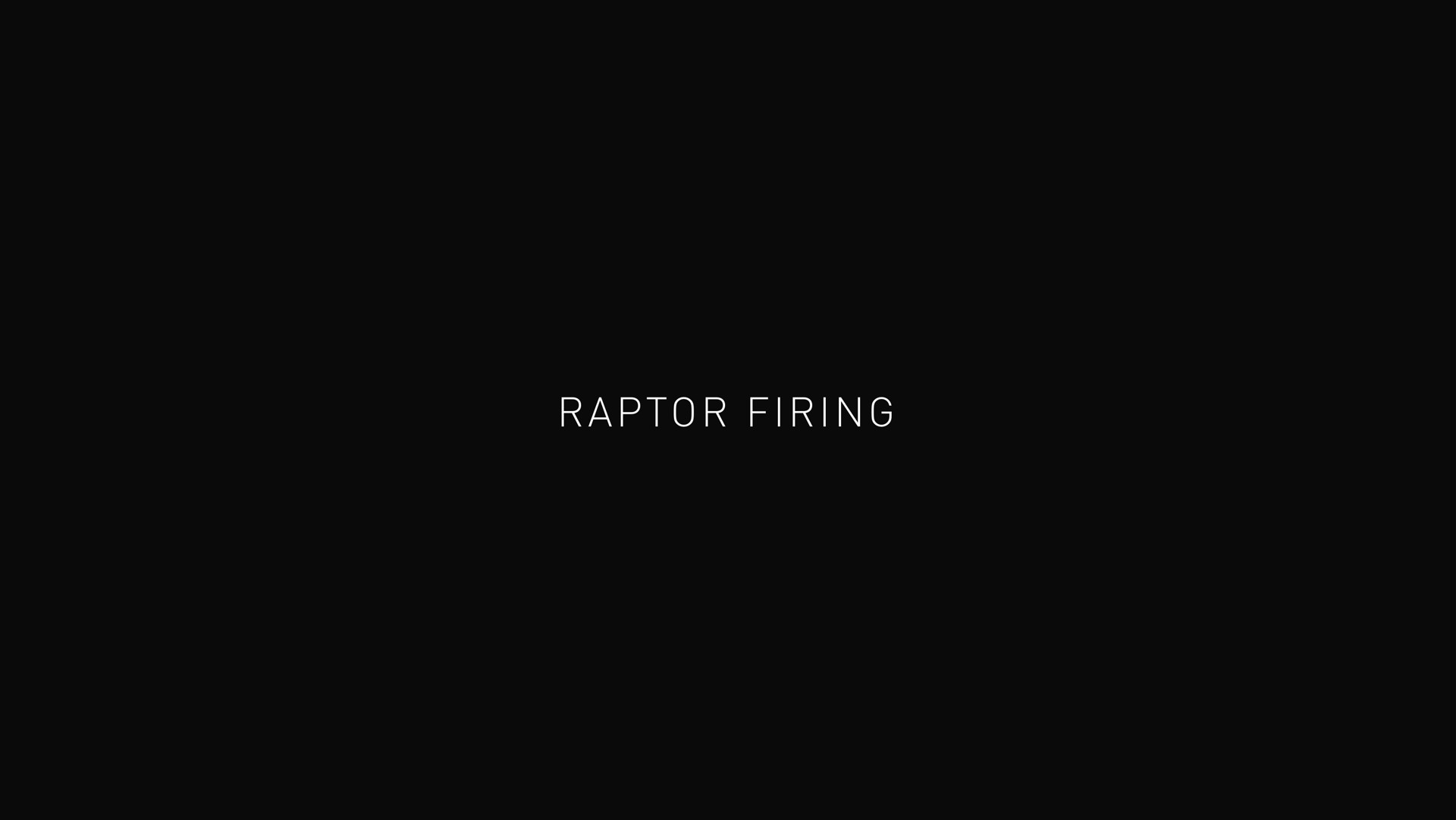 raptor firing | SpaceX