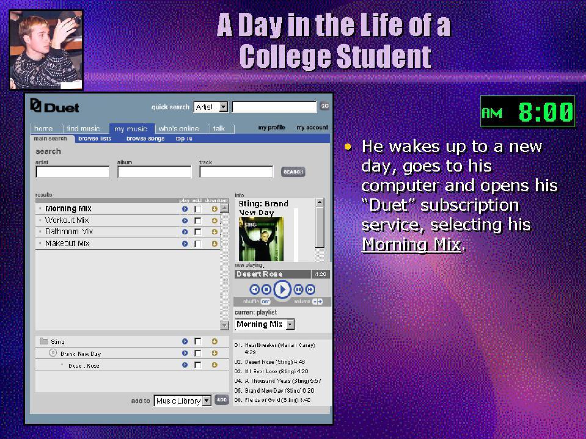 ree he wakes up to a new day goes to his computer and opens his on | Universal Music Group
