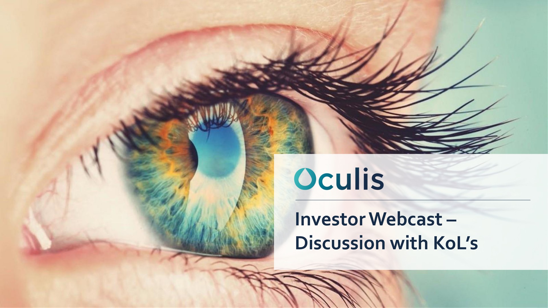 investor discussion with | Oculis