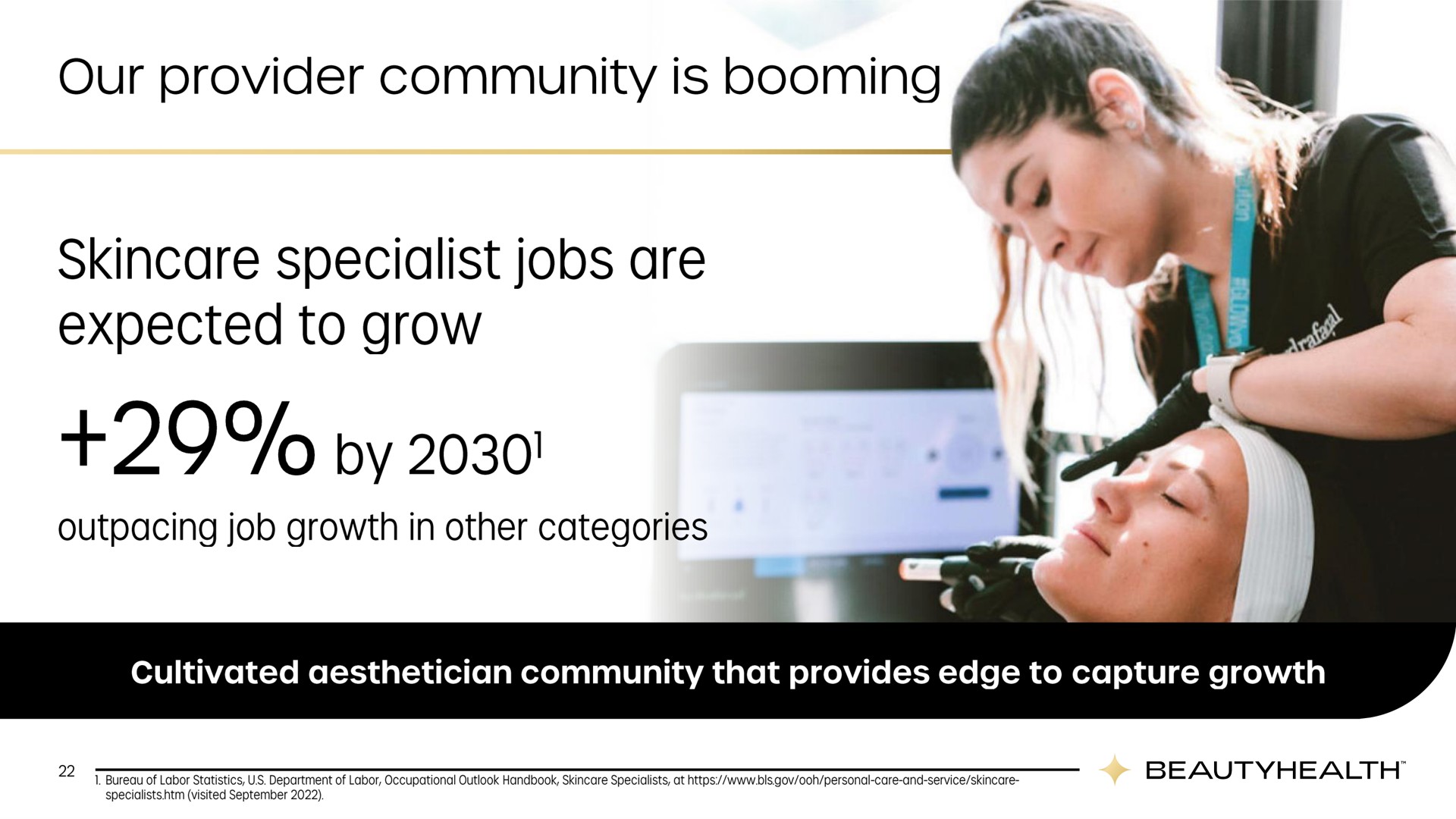 our provider community is booming specialist jobs are expected to grow by | Hydrafacial