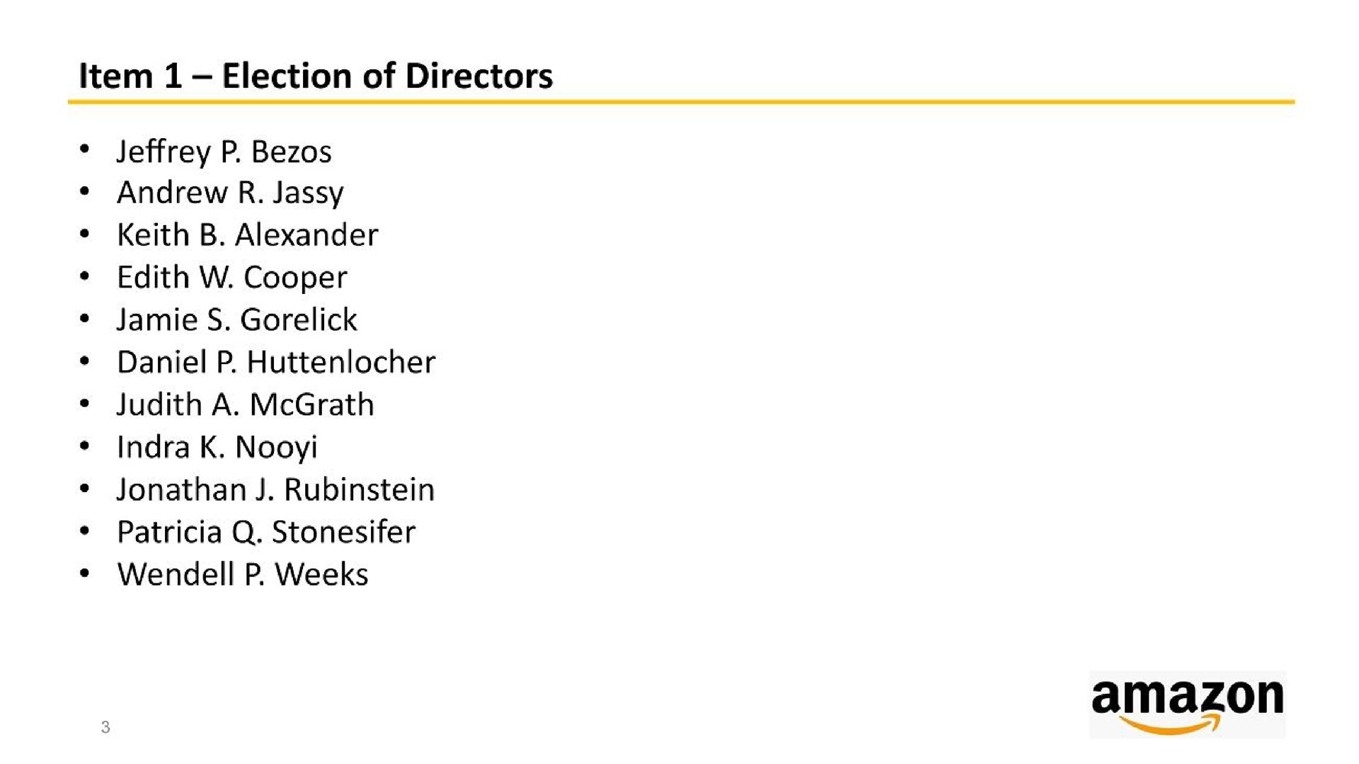 item election of directors cooper | Amazon