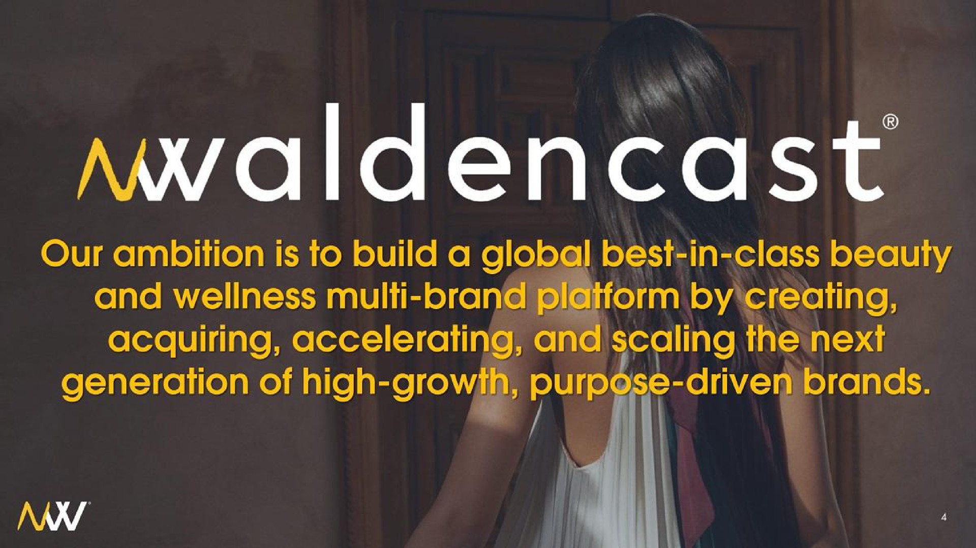 our ambition is to build a best in class beauty and wellness brand by creating acquiring accelerating scaling the next generation of high growth purpose driven brands | Waldencast