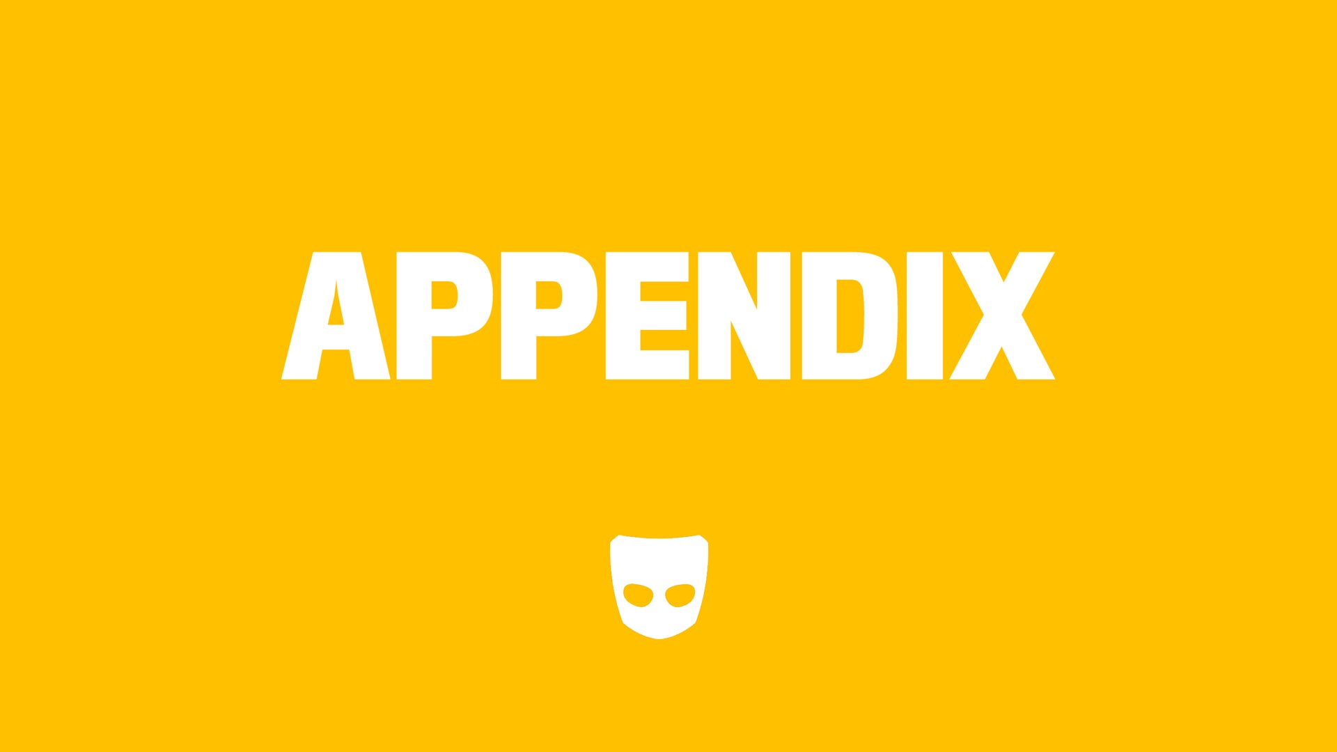 appendix | Grindr