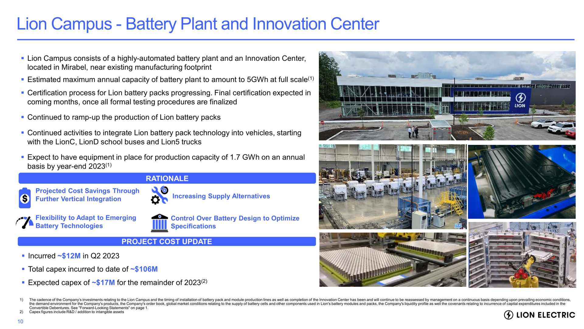 lion campus battery plant and innovation center | Lion Electric