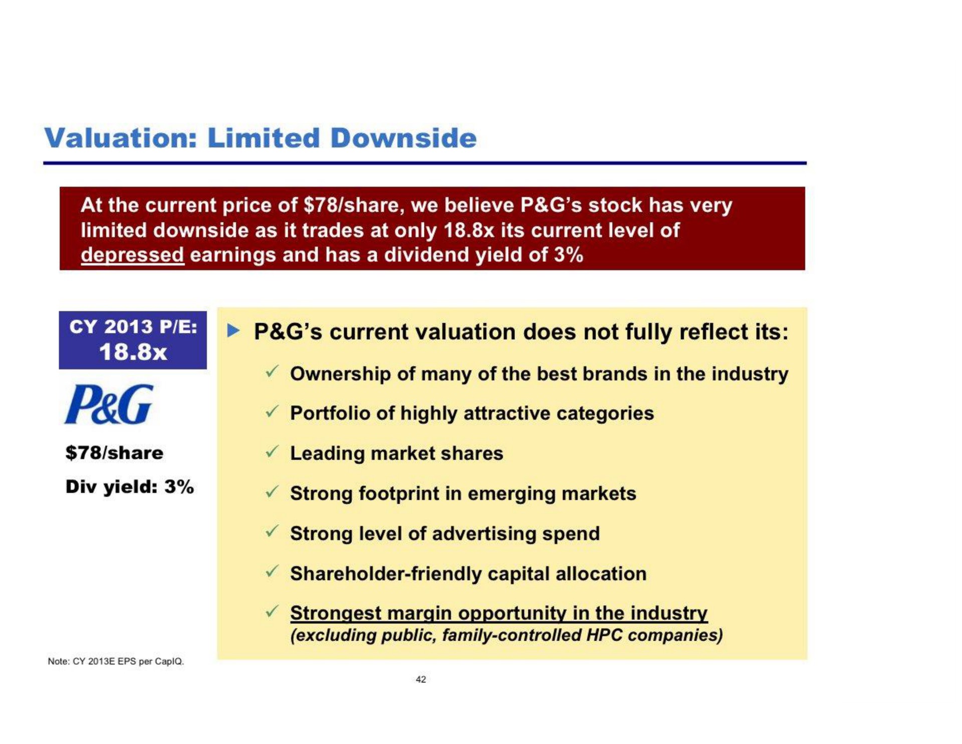 valuation limited downside | Pershing Square