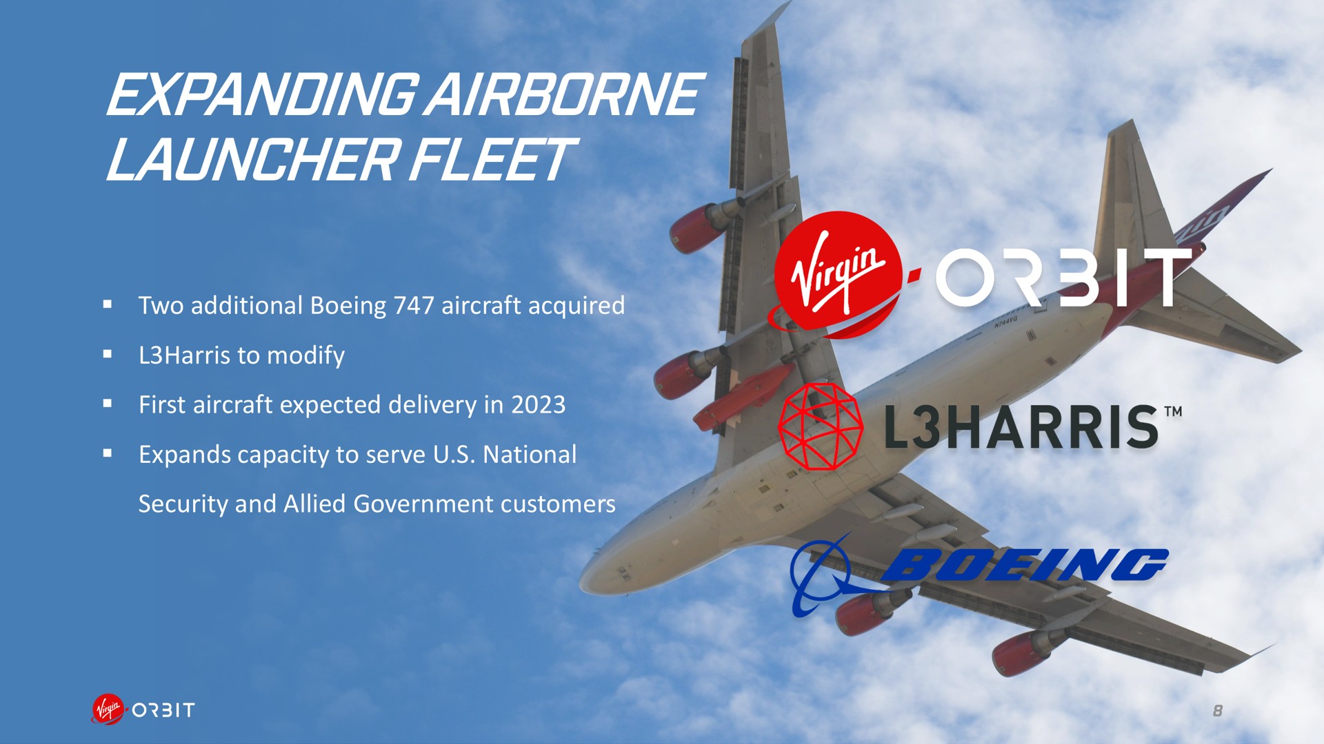 expanding launcher fleet lee | Virgin Orbit
