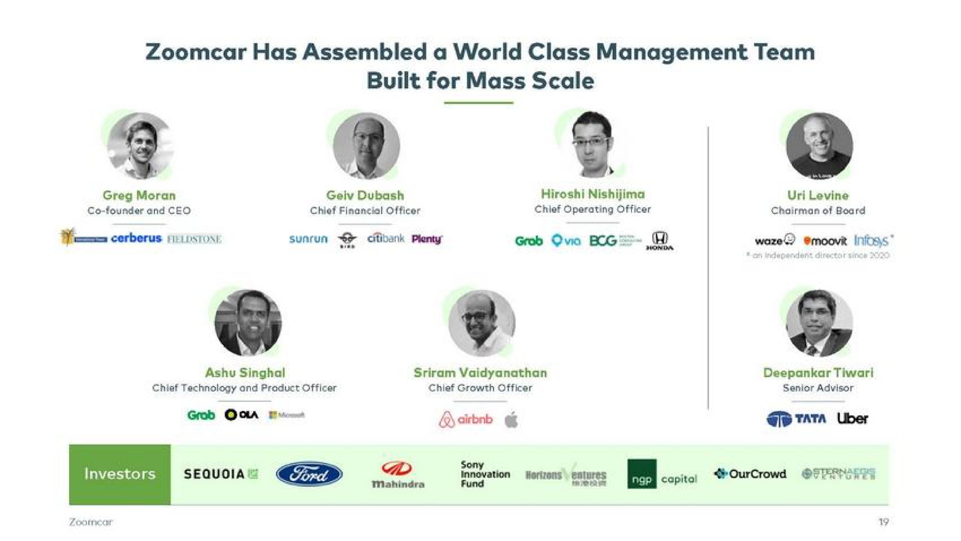 has assembled a world class management team built for mass scale | Zoomcar