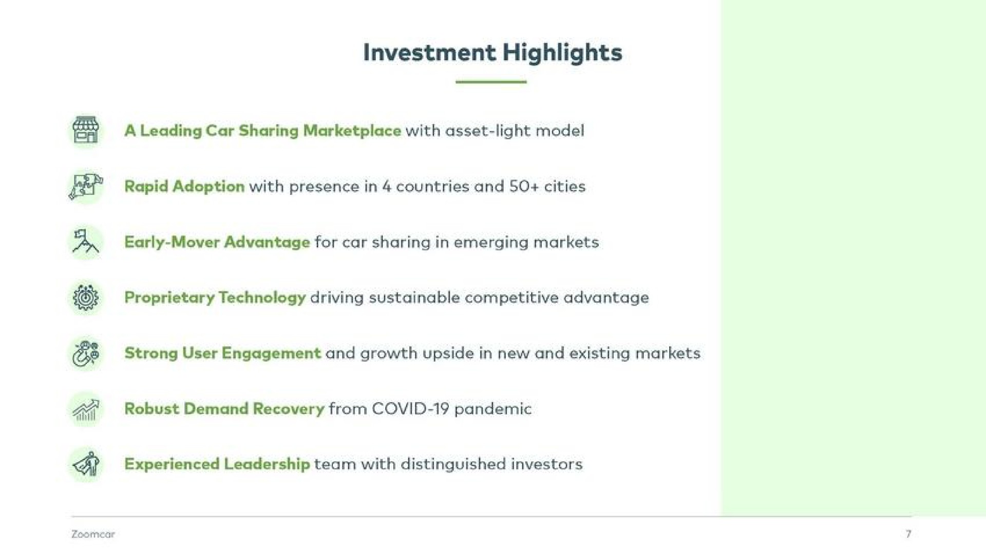 investment highlights | Zoomcar